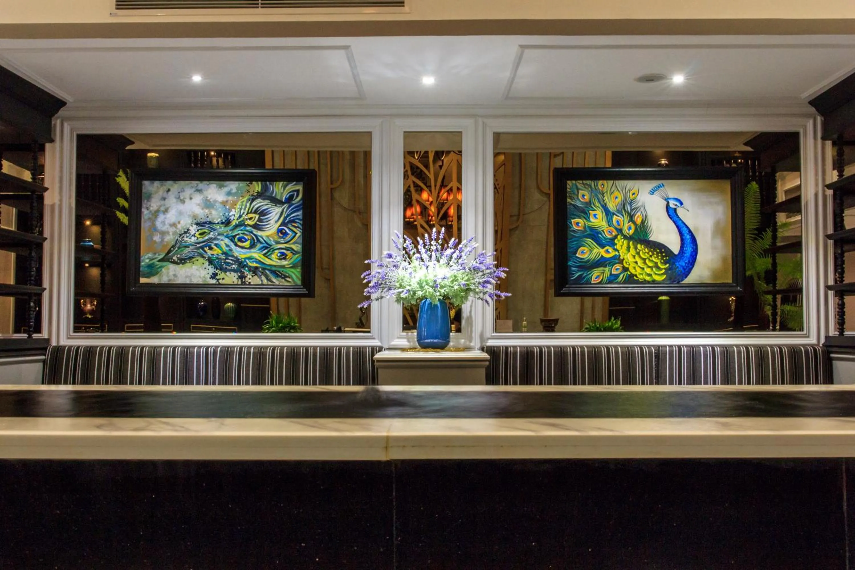 Lobby or reception in Michi's hotel laocai