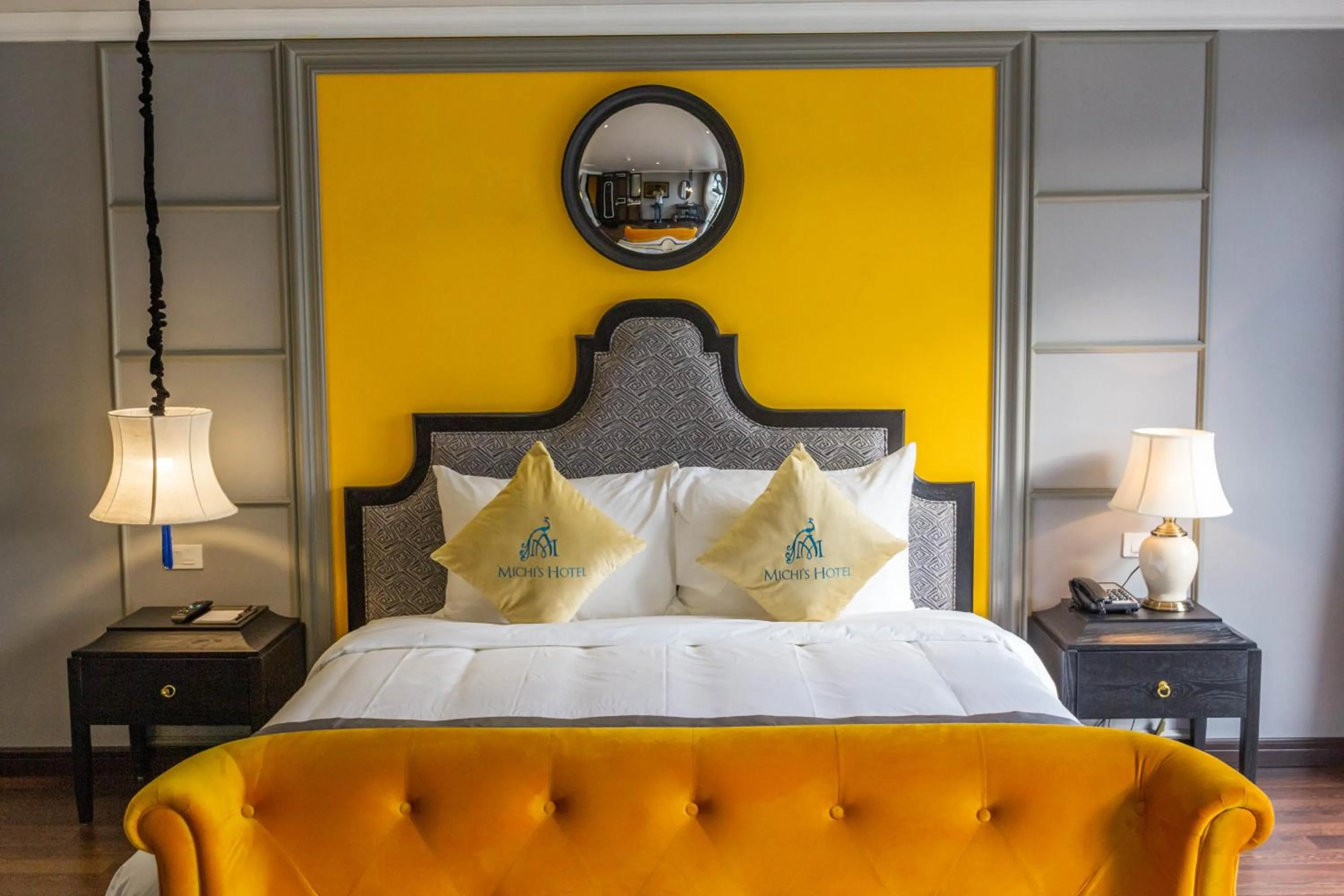 Bed in Michi's hotel laocai