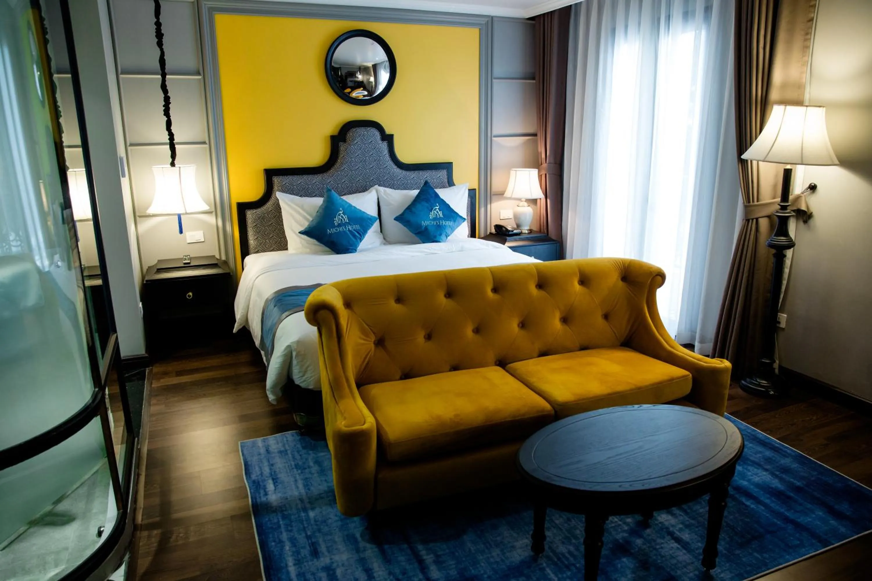 Bed in Michi's hotel laocai