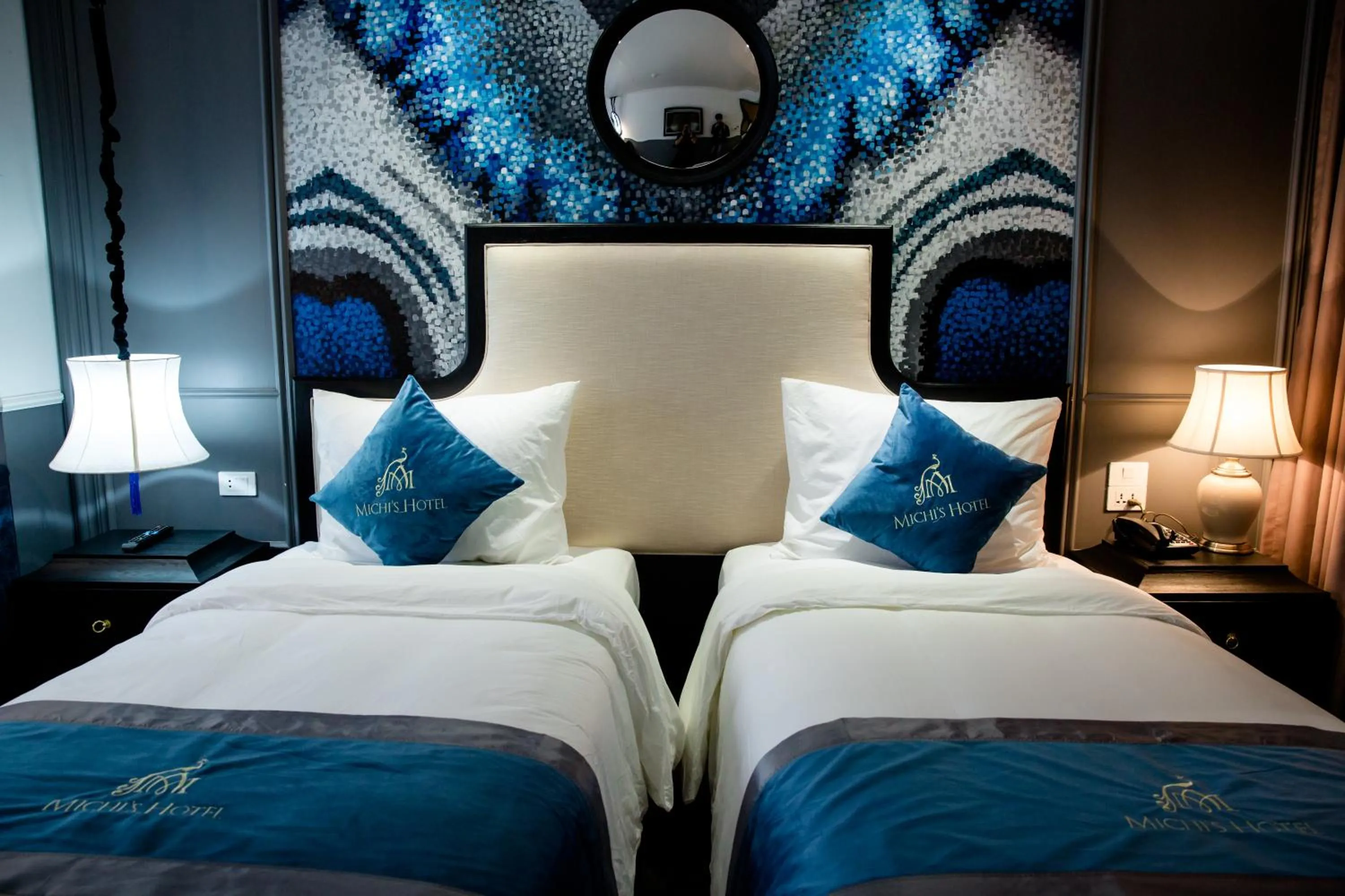 Bed in Michi's hotel laocai