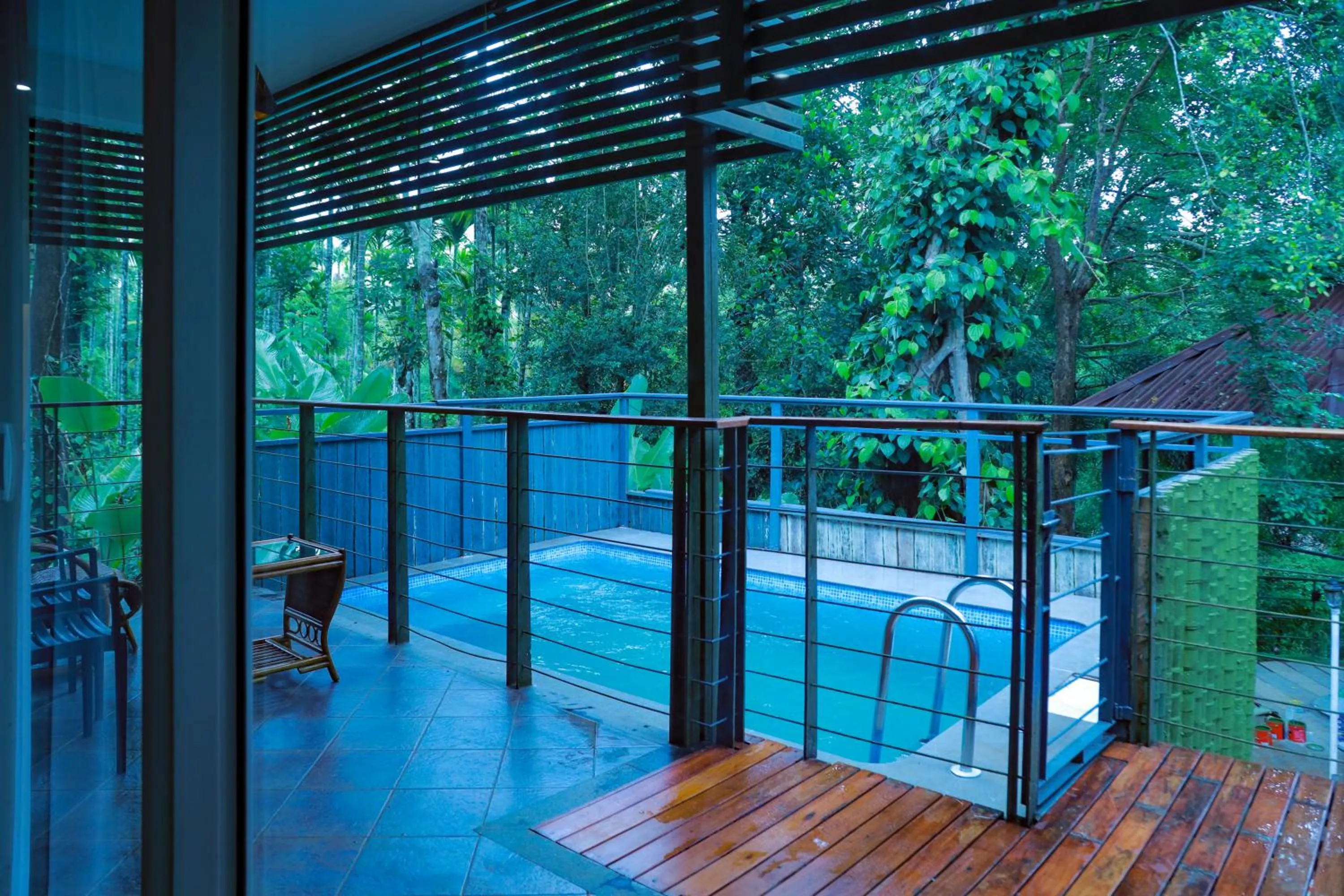 Pool view in Kuruva Island Resort And Spa - By KABINI BREEZE