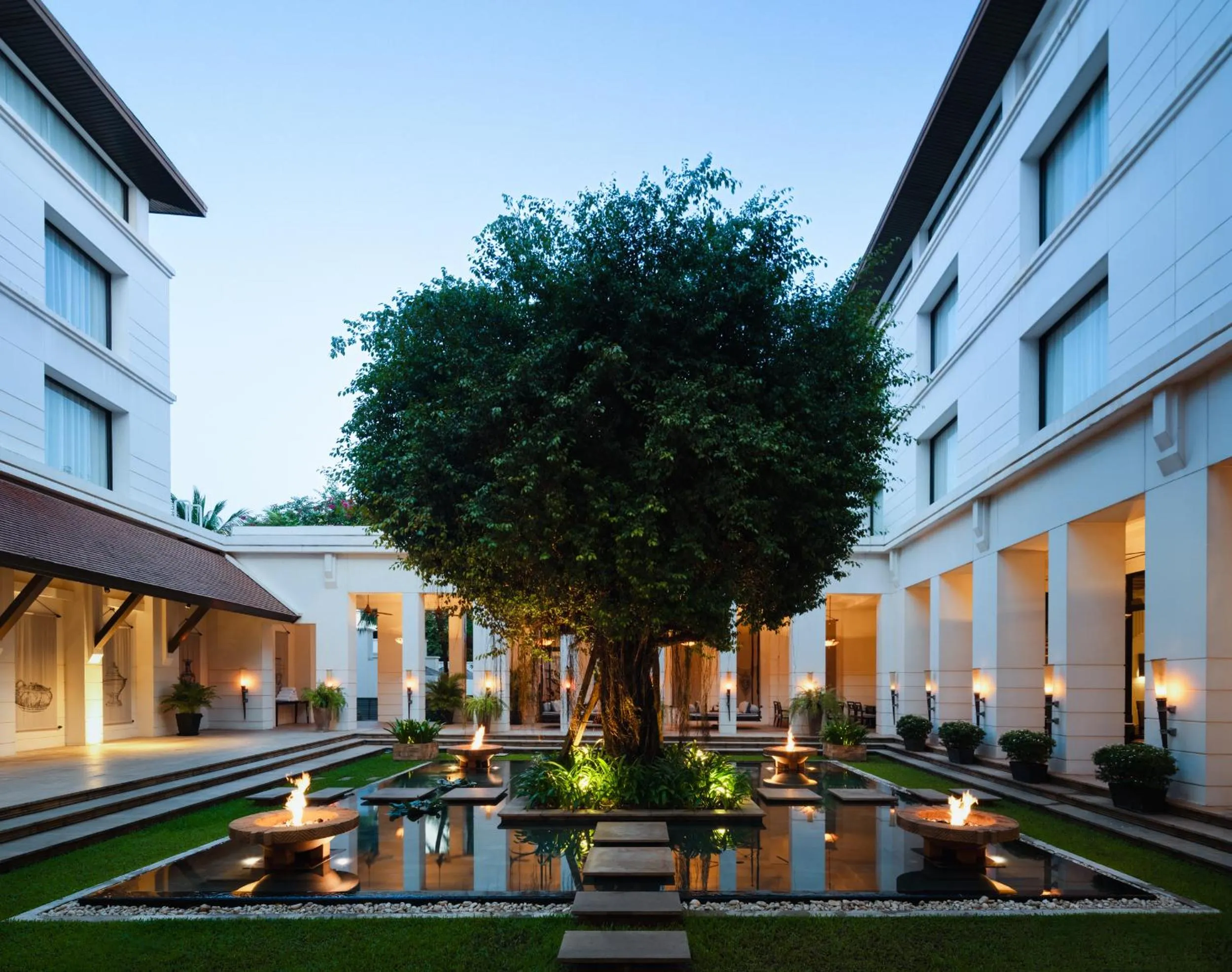 Inner courtyard view in Park Hyatt Siem Reap