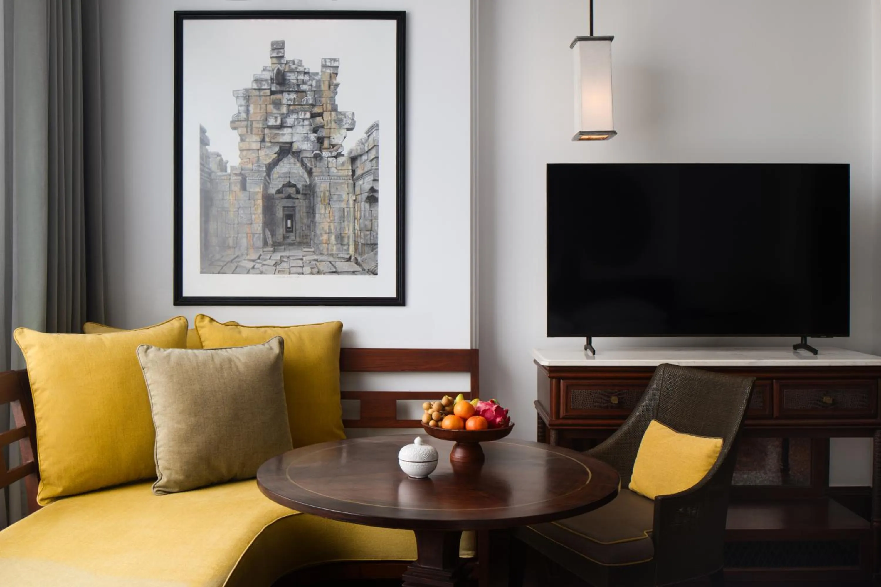 Living room in Park Hyatt Siem Reap