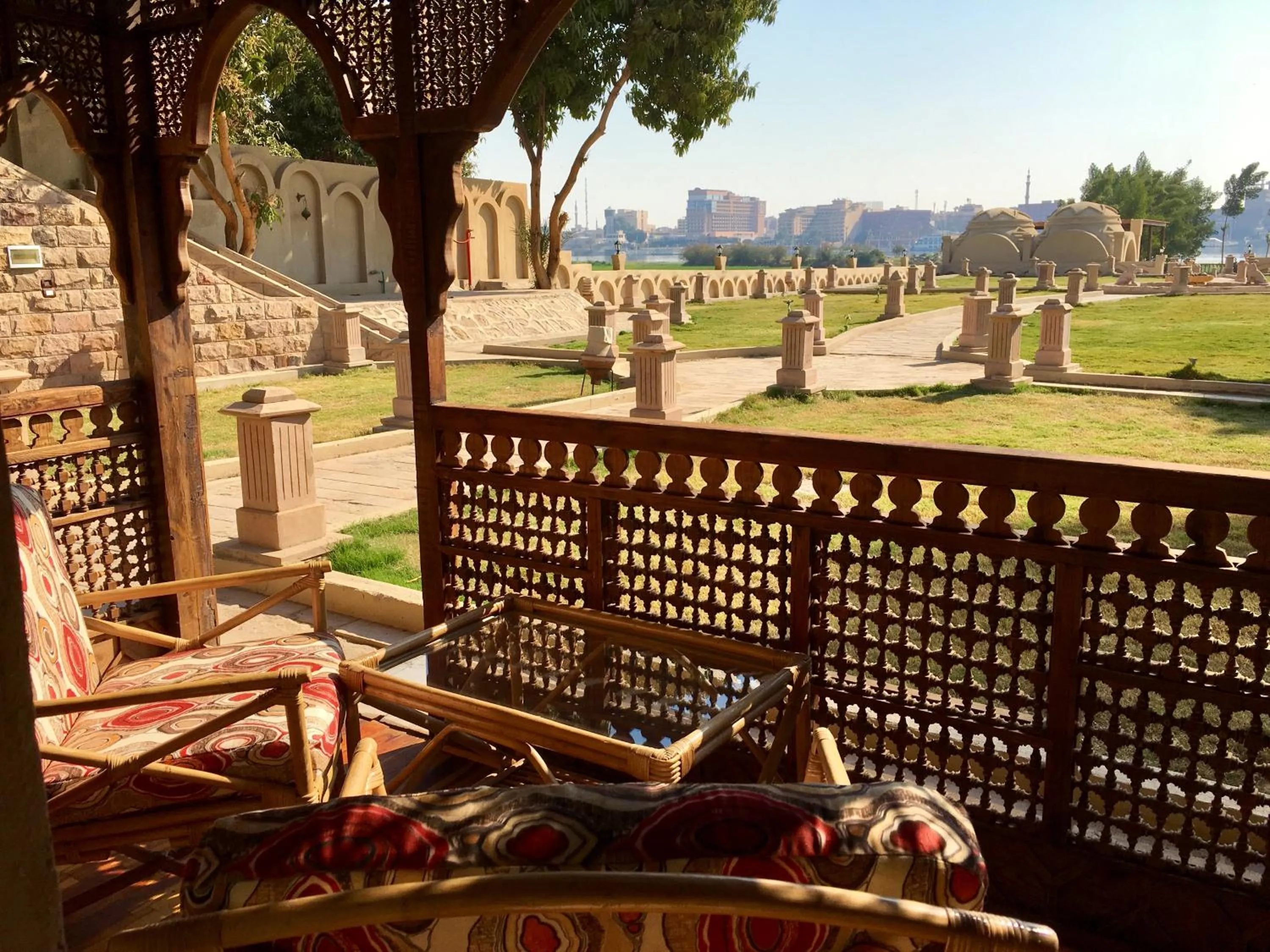 Garden view in Djorff Palace