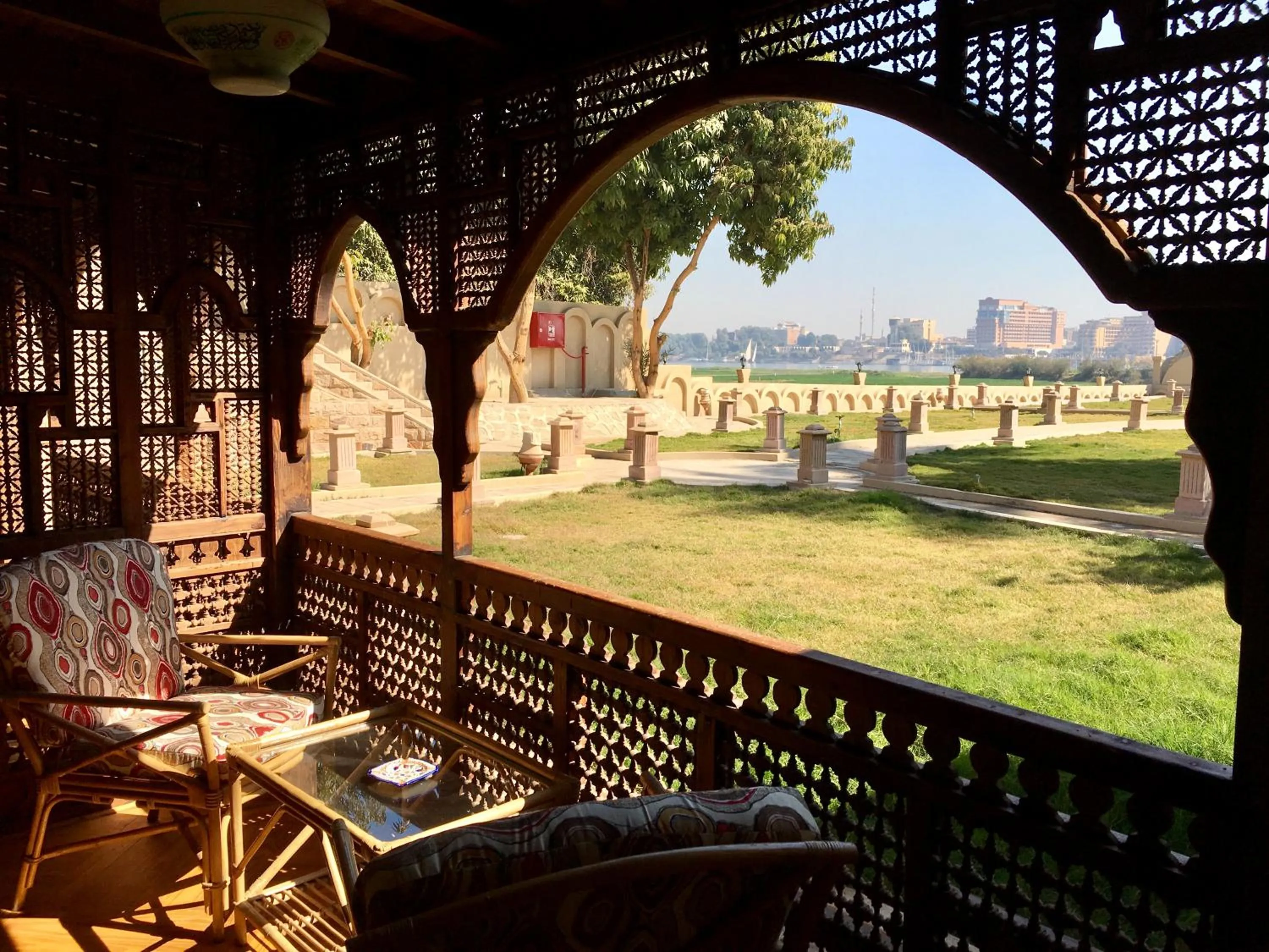 Garden view in Djorff Palace