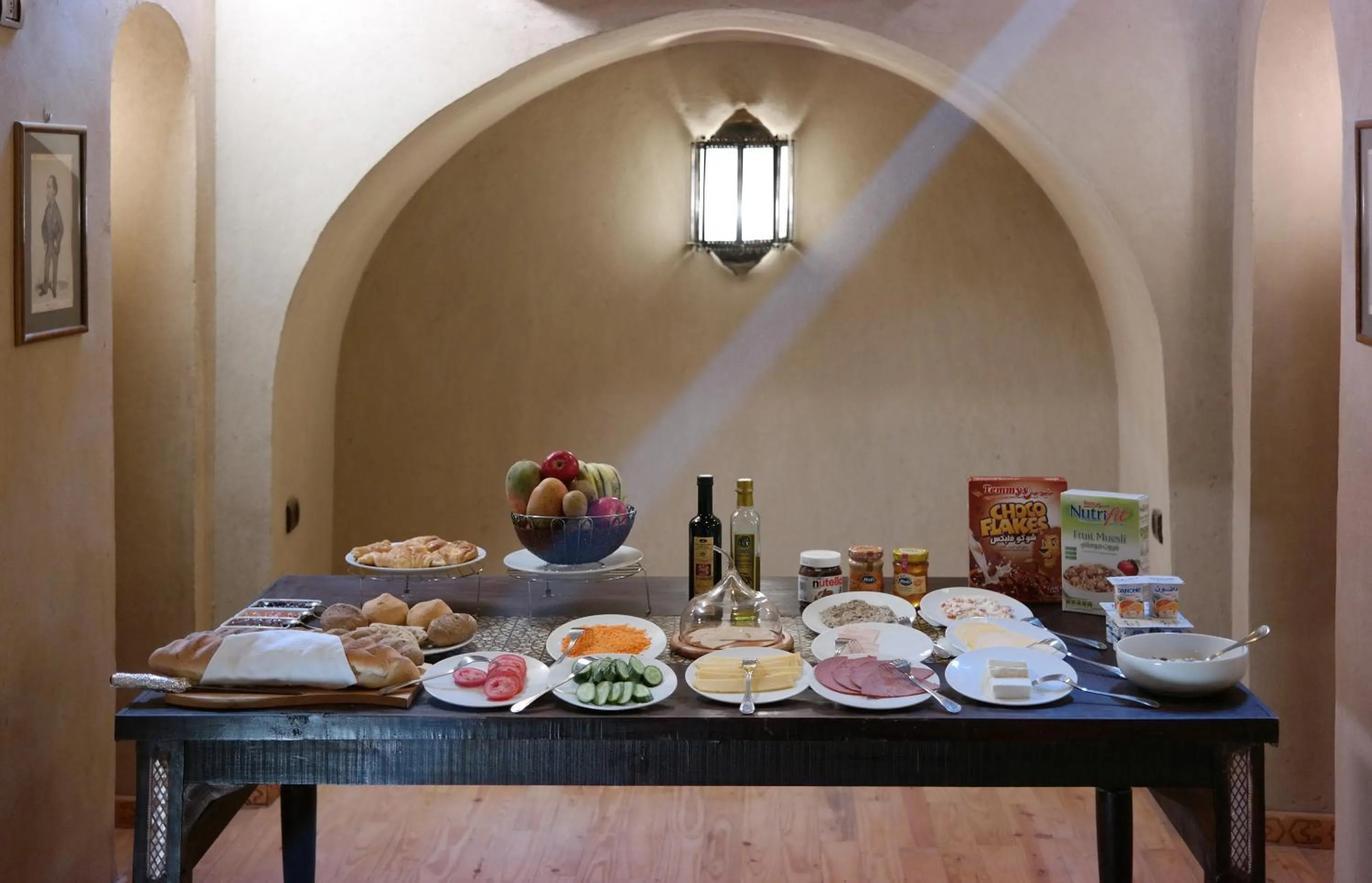 Buffet breakfast in Djorff Palace