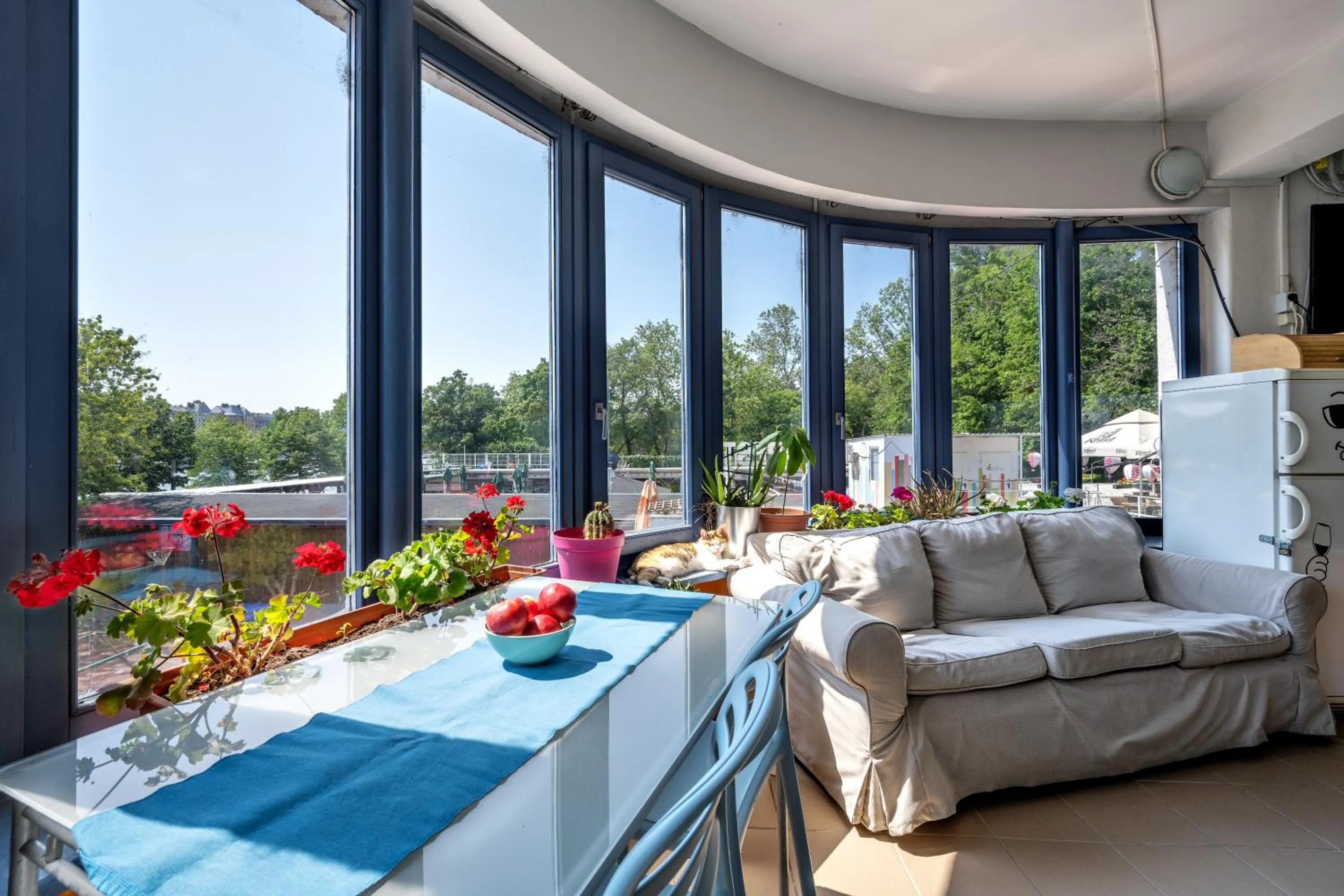 Natural landscape in Island Hostel Budapest