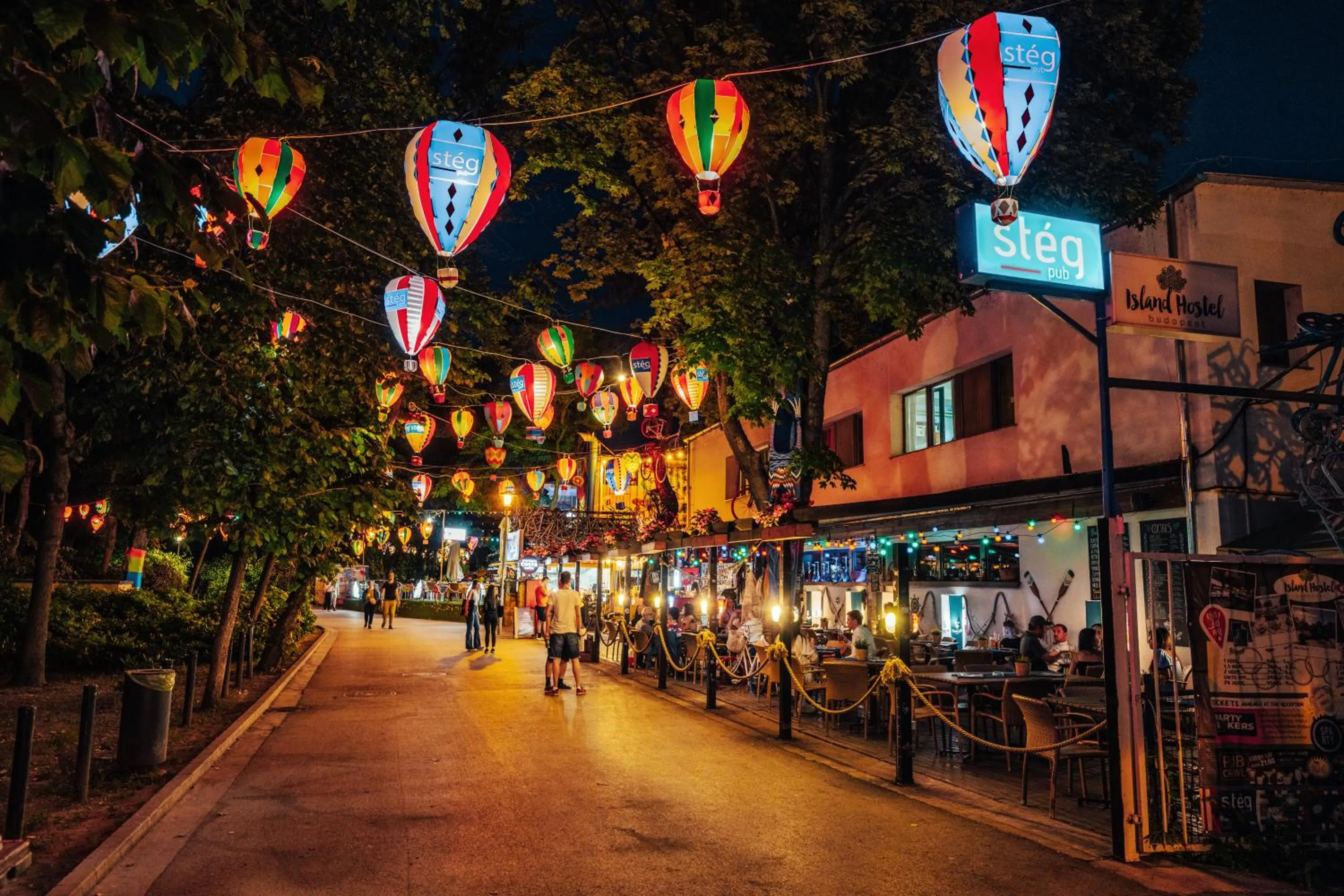 People in Island Hostel Budapest