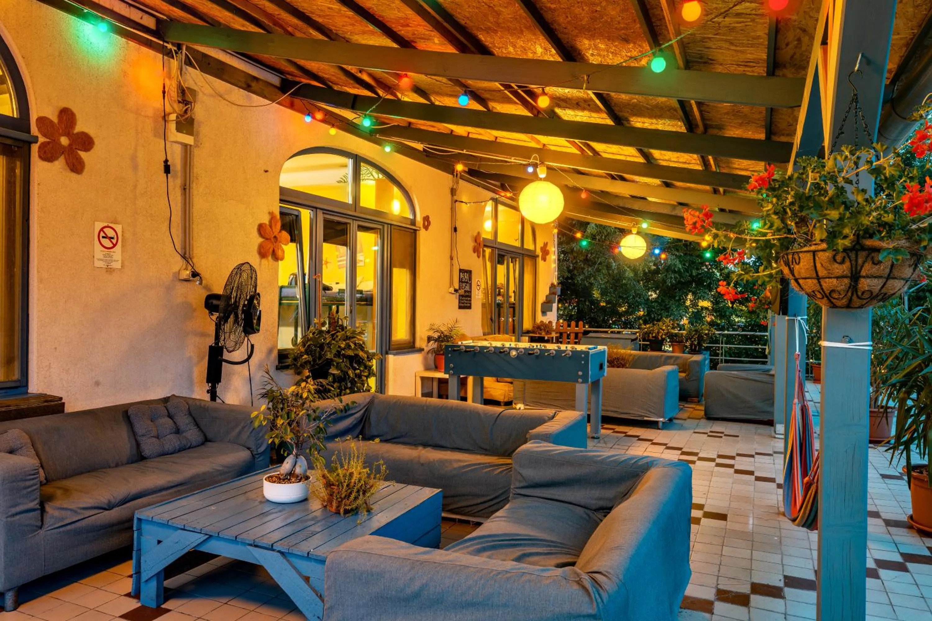 Balcony/Terrace in Island Hostel Budapest