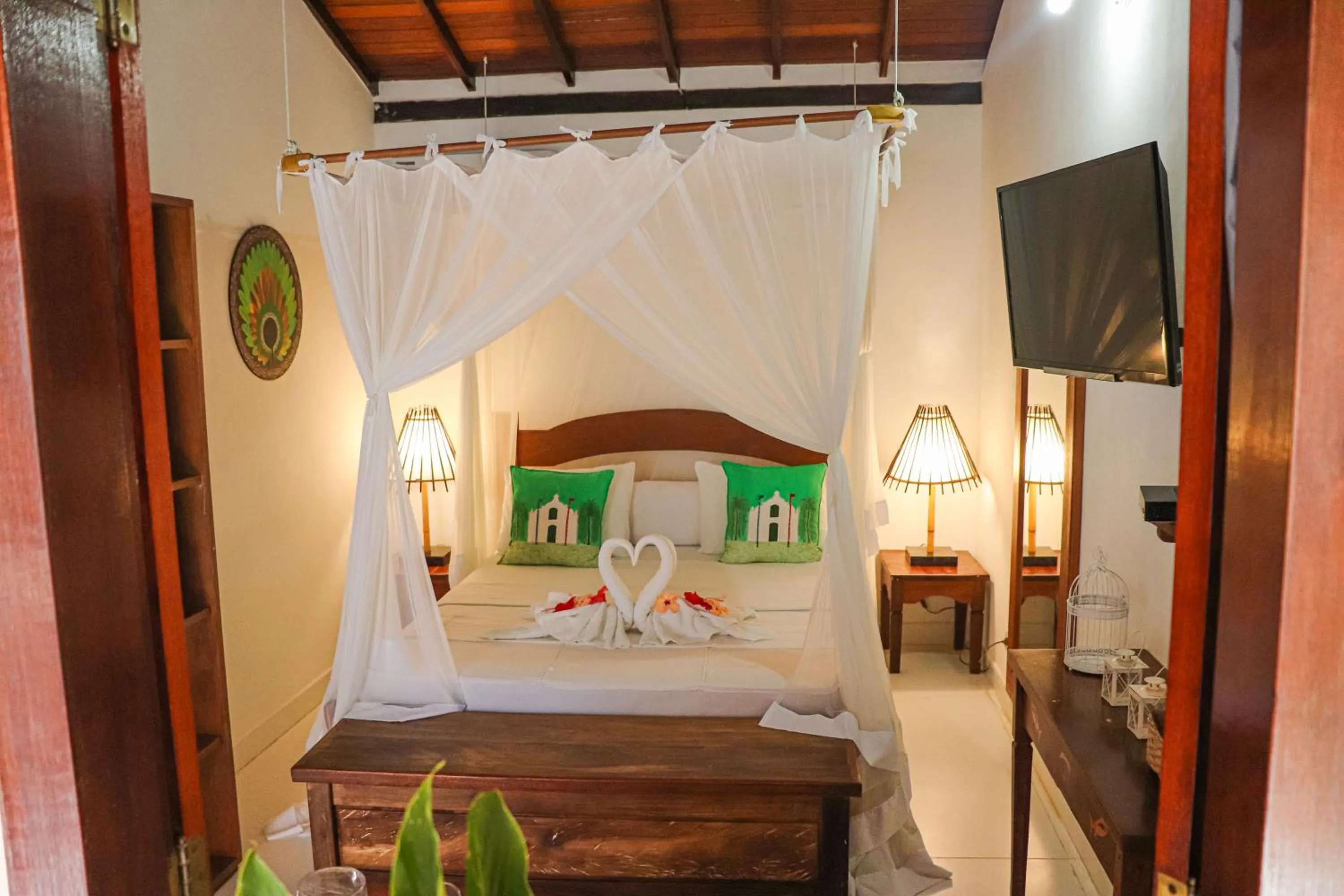 Bed in Pousada Campestre