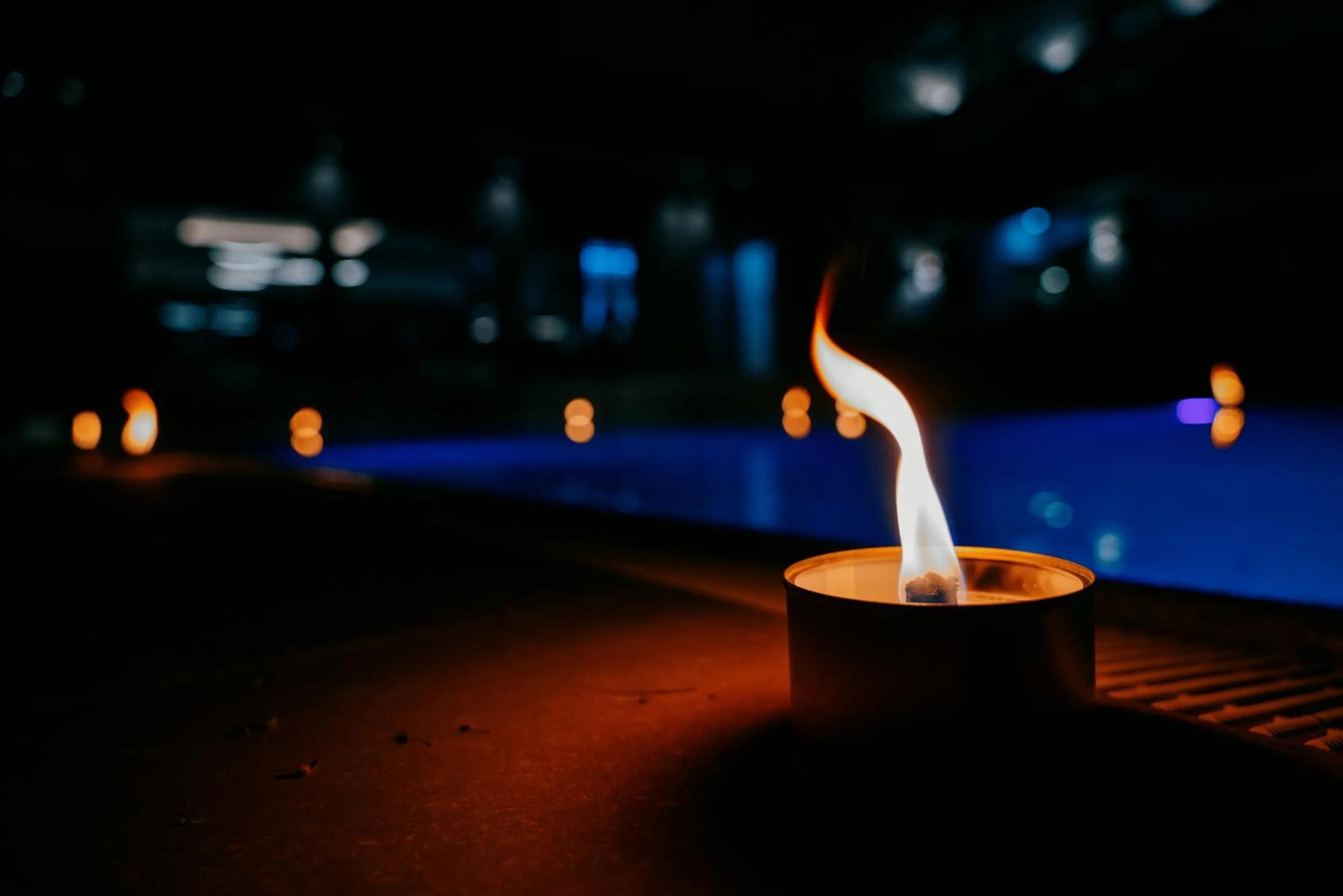 Night in Aqua Blu Hotel