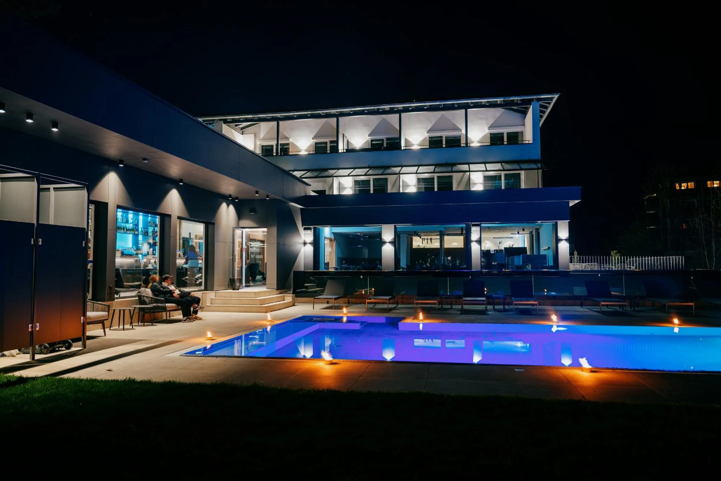 Property building in Aqua Blu Hotel