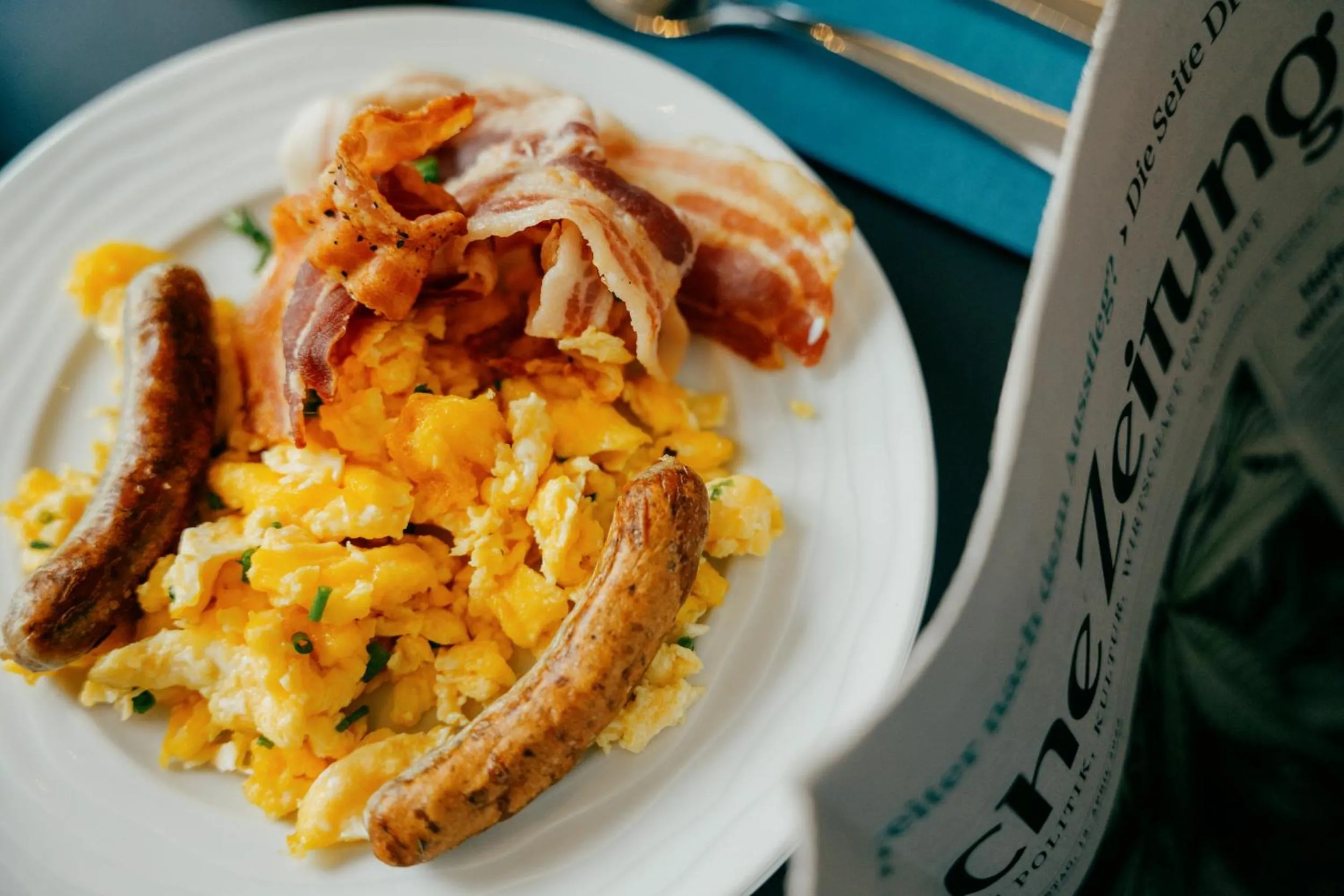 Breakfast in Aqua Blu Hotel