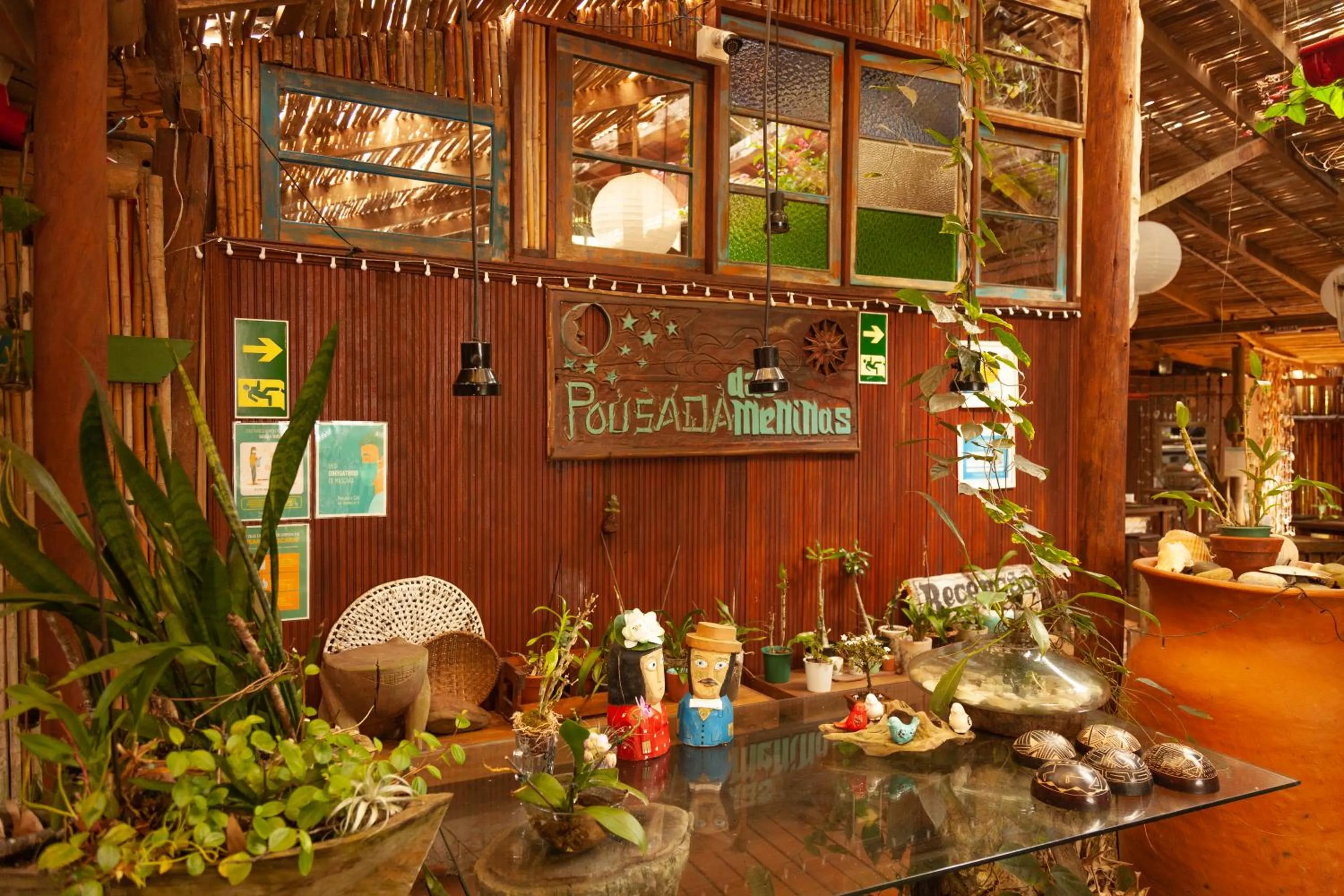 Lobby or reception in Pousada das Meninas
