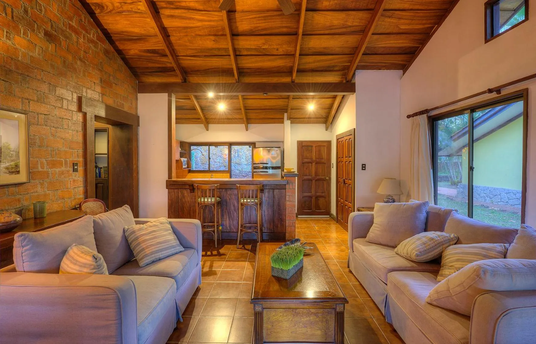 Living room in Hacienda La Pacífica Eco-Lodge