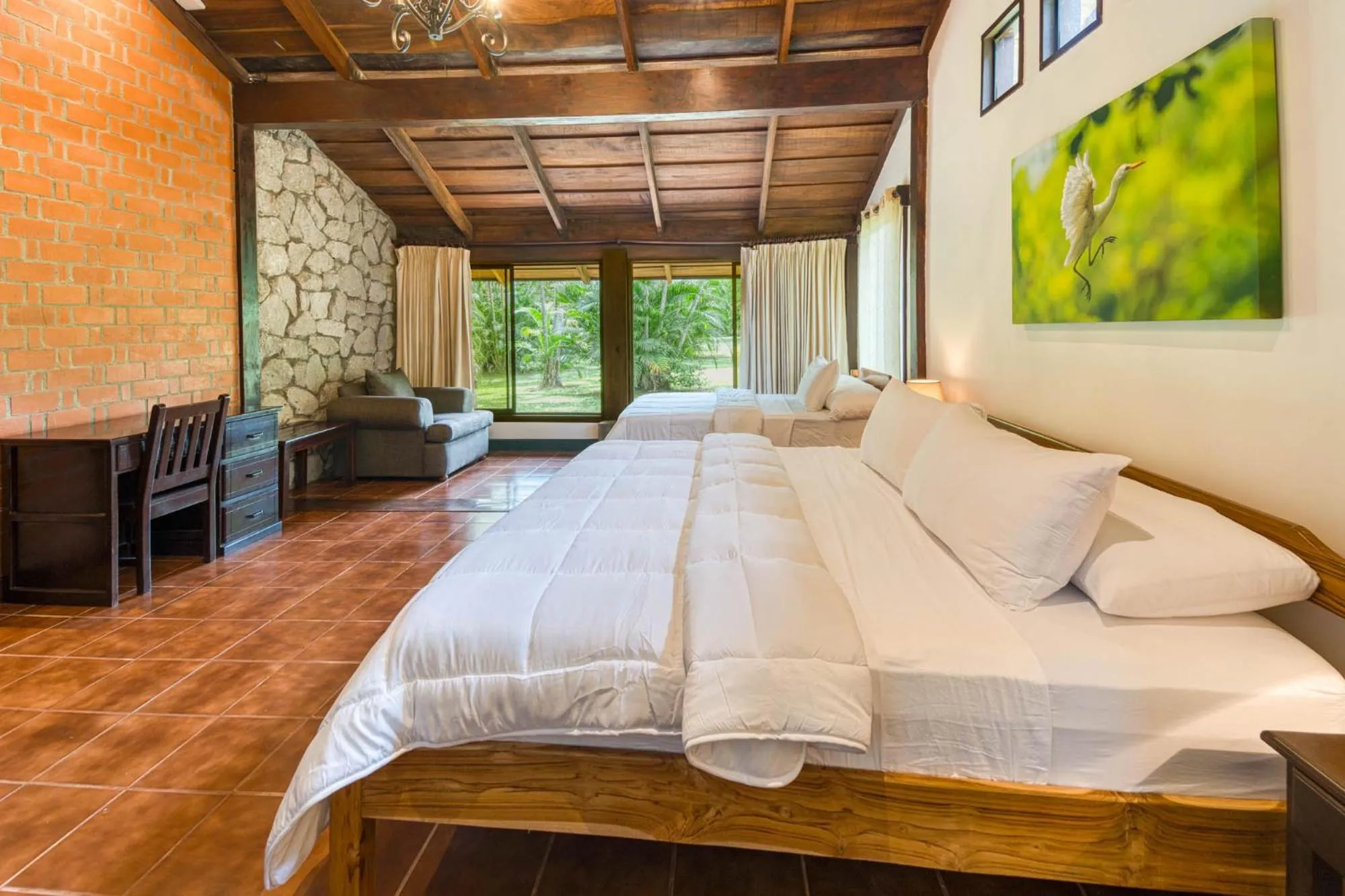 Bedroom, Bed in Hacienda La Pacífica Eco-Lodge