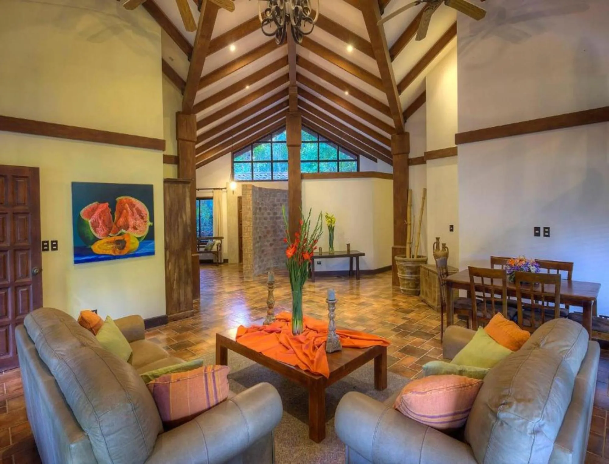 Living room in Hacienda La Pacífica Eco-Lodge