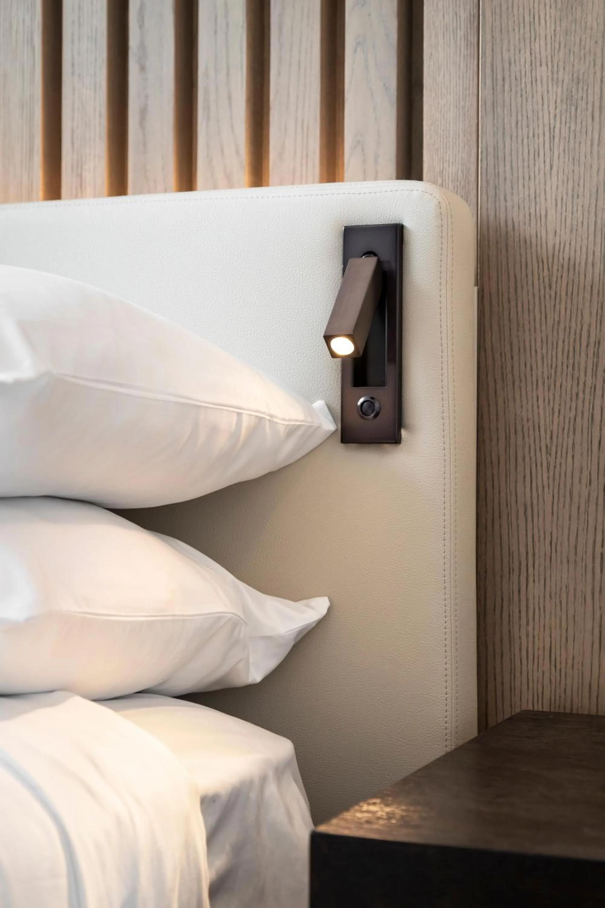 Decorative detail, Bed in Stilwell Hotel