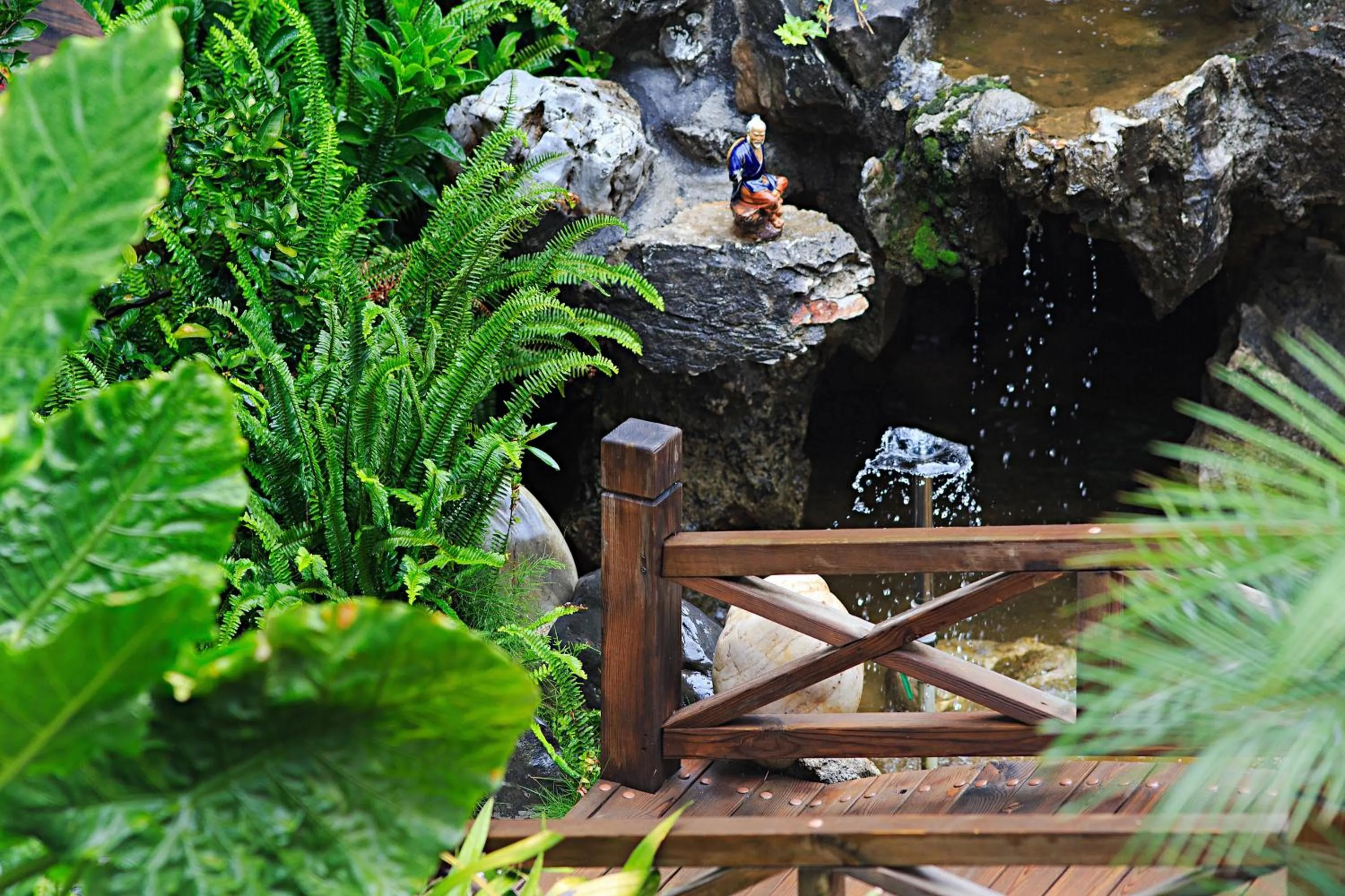 Garden in Old Story Inn Dali Ancient Town