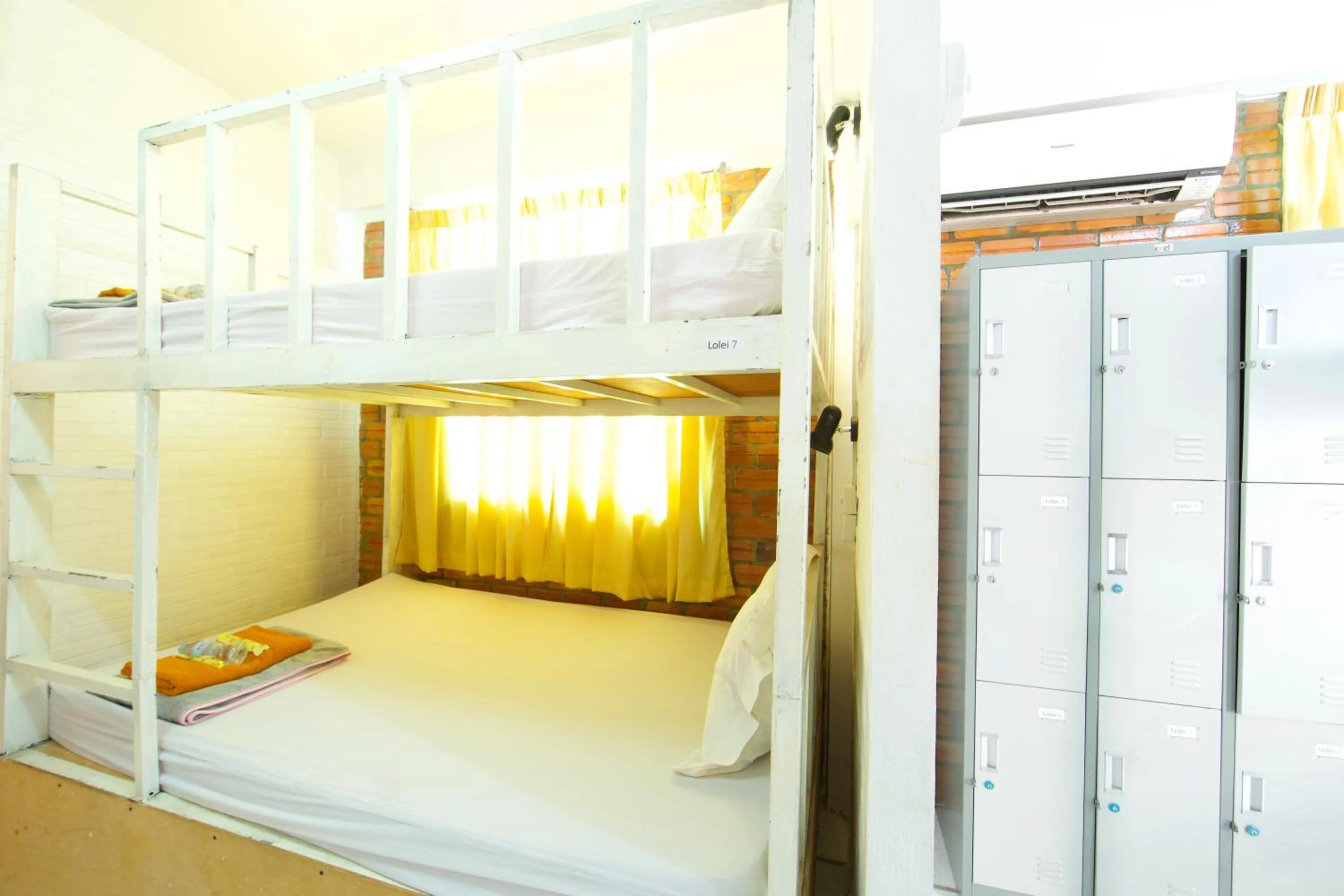 View (from property/room), Bed in Naga Angkor Hostel