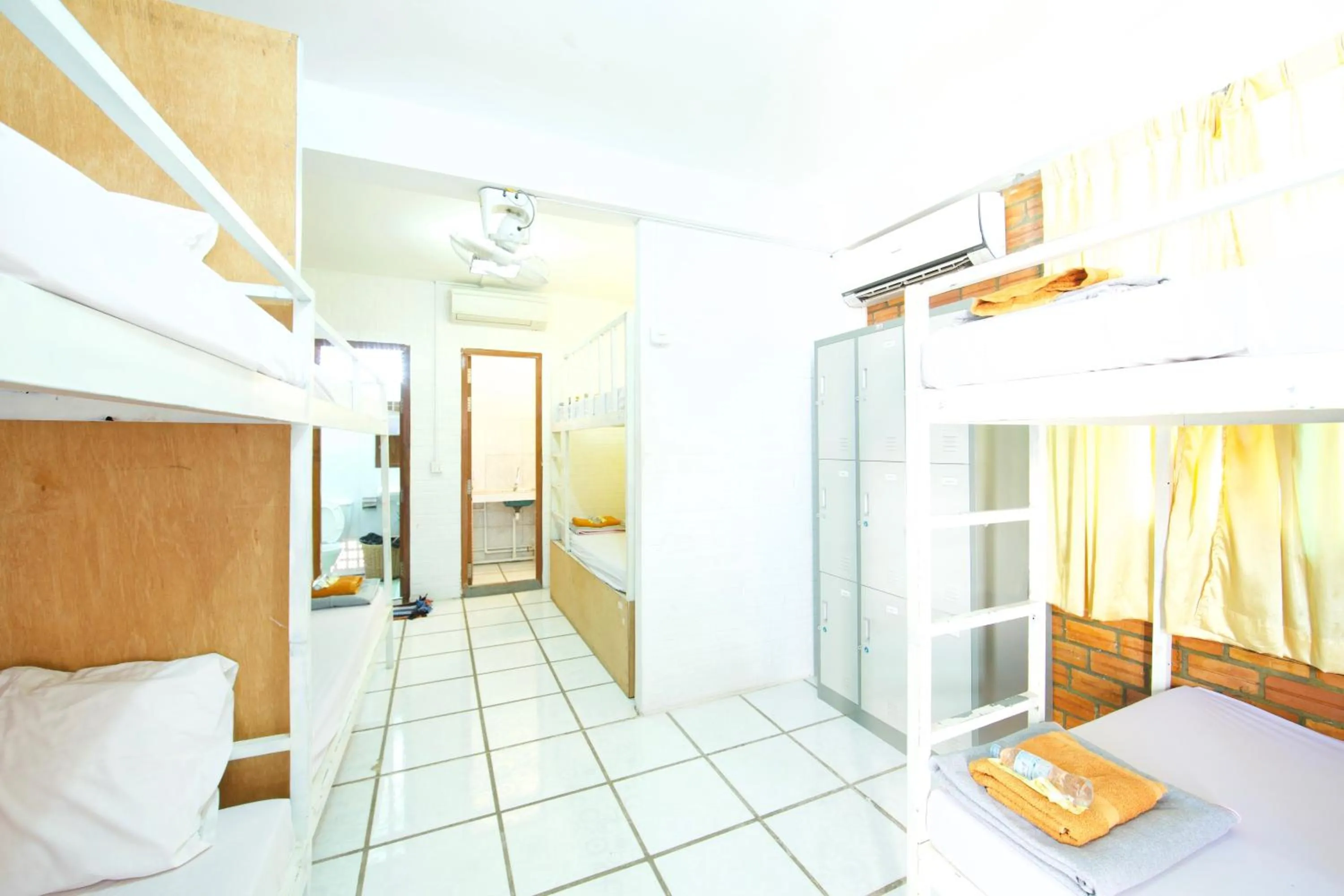 View (from property/room), Bed in Naga Angkor Hostel