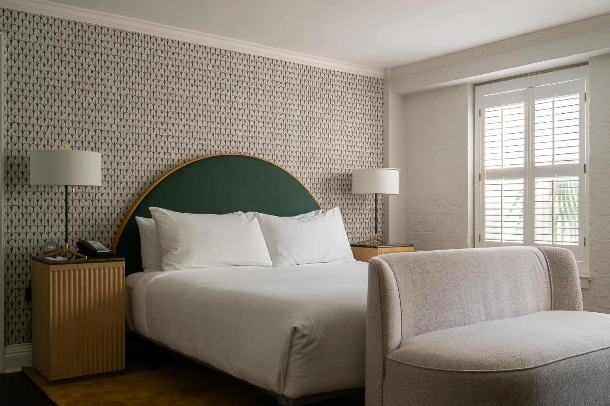 View (from property/room), Bed in Bourbon Orleans Hotel