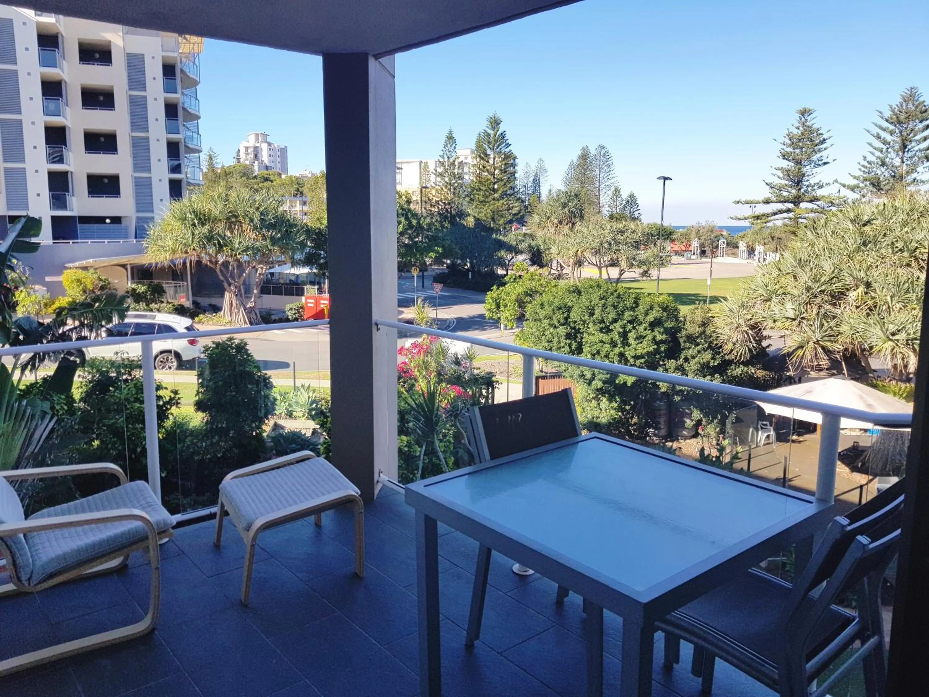 Patio in Casablanca Beachfront Apartments