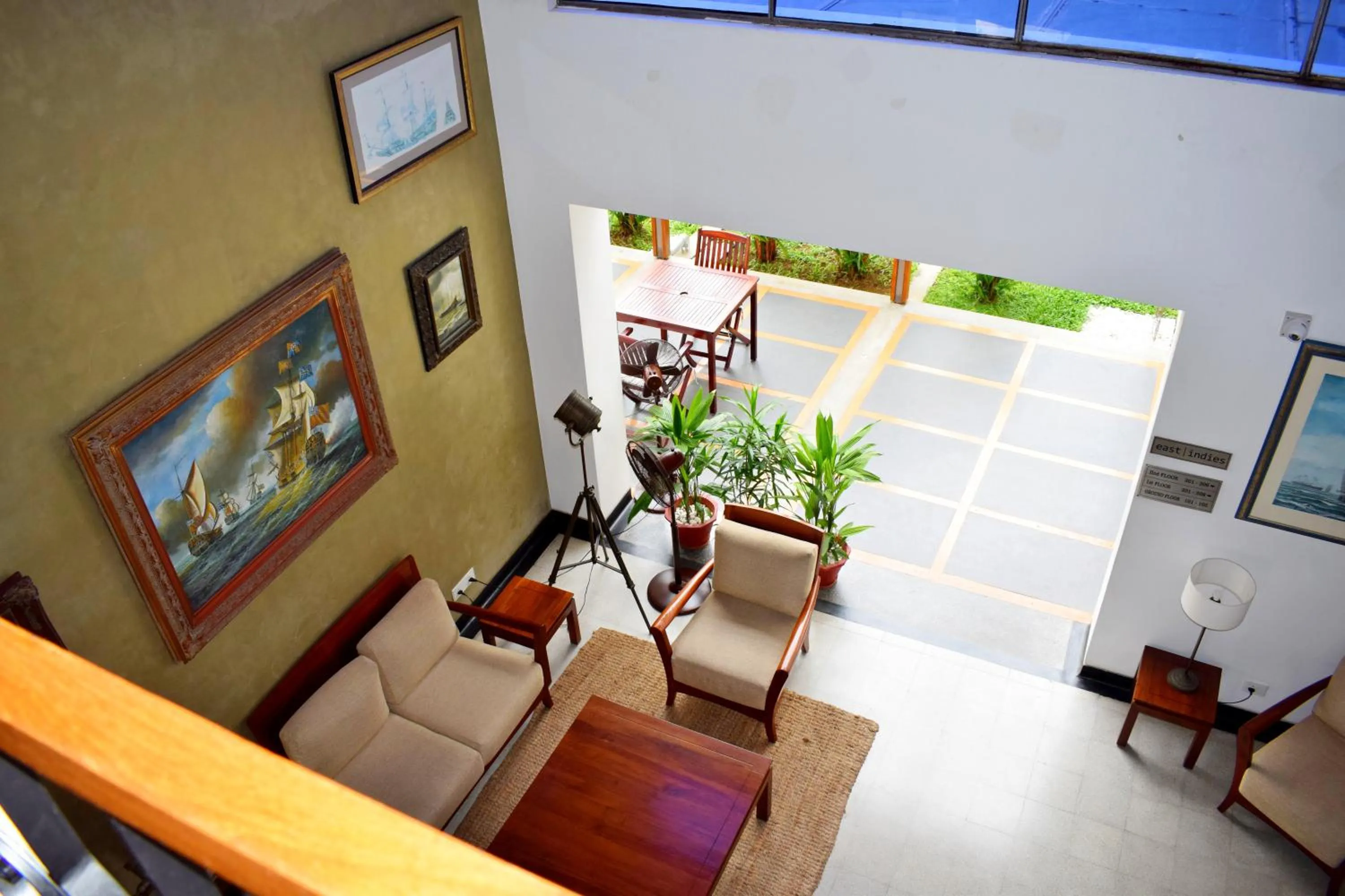 Living room in Eighth Bastion Fort Kochi - A CGH Earth Experience