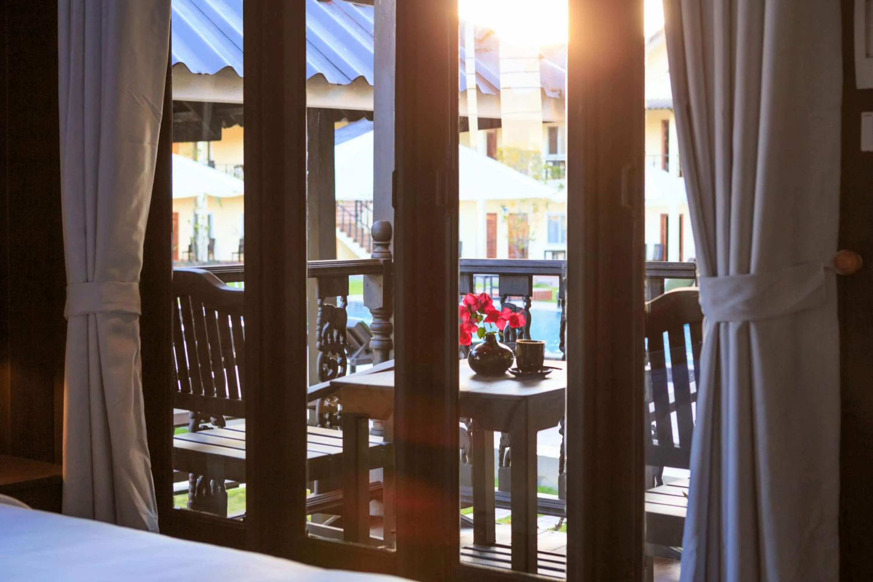 Pool view in Sansan Resort