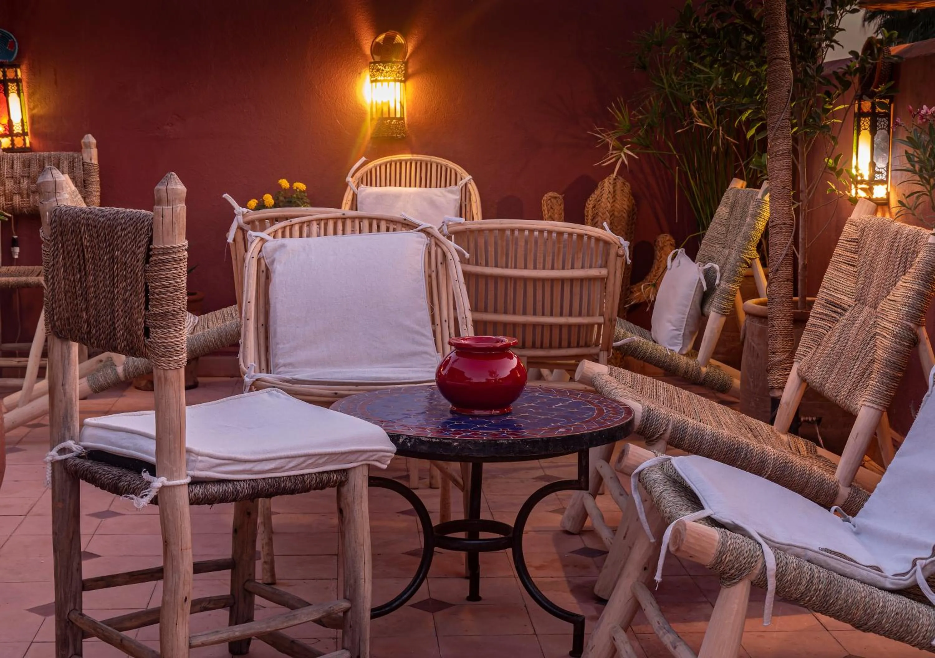 Balcony/Terrace in Riad dar El Arsa Rooftop & jacuzzi