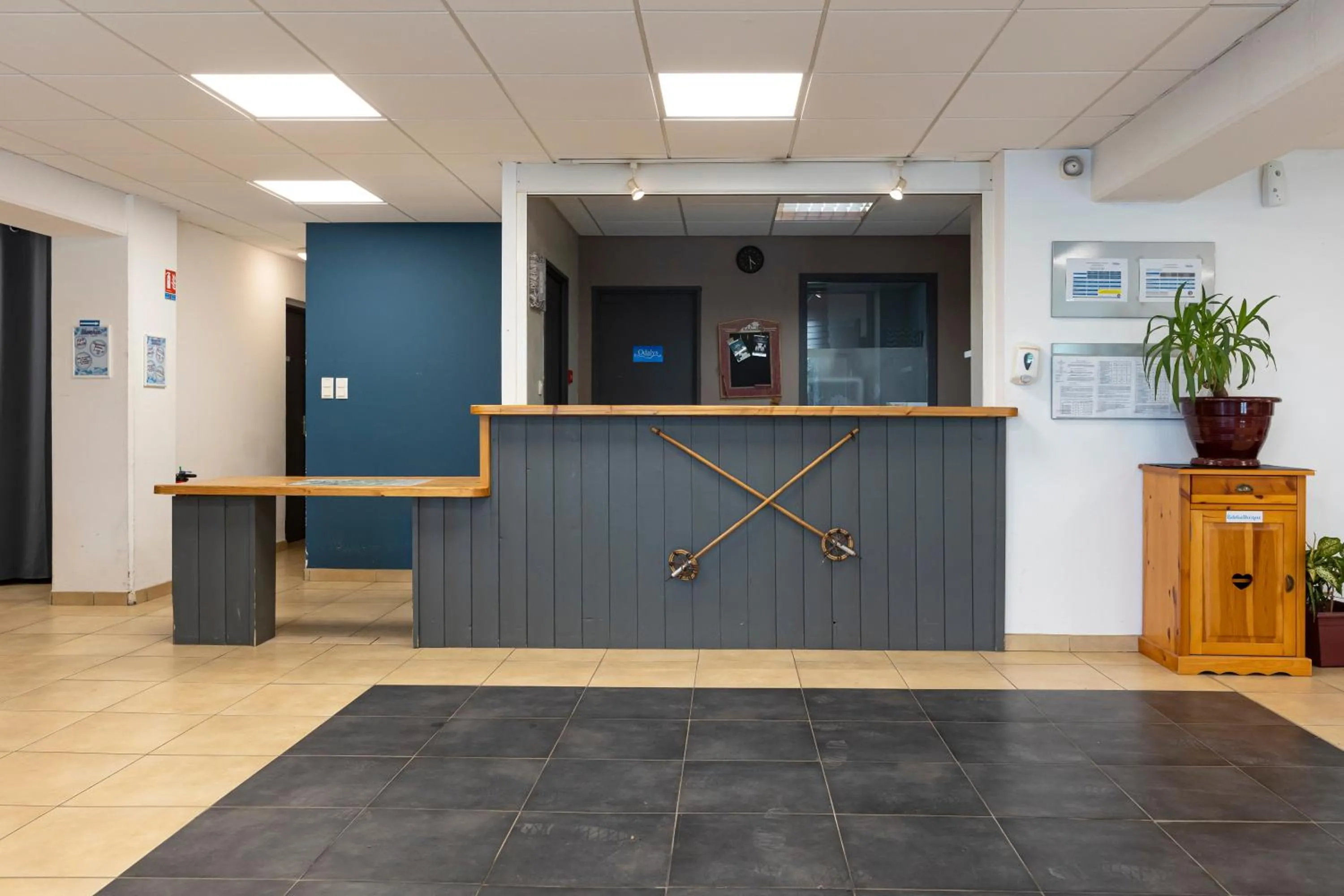Lobby or reception in Résidence Odalys Soleil d'Aure