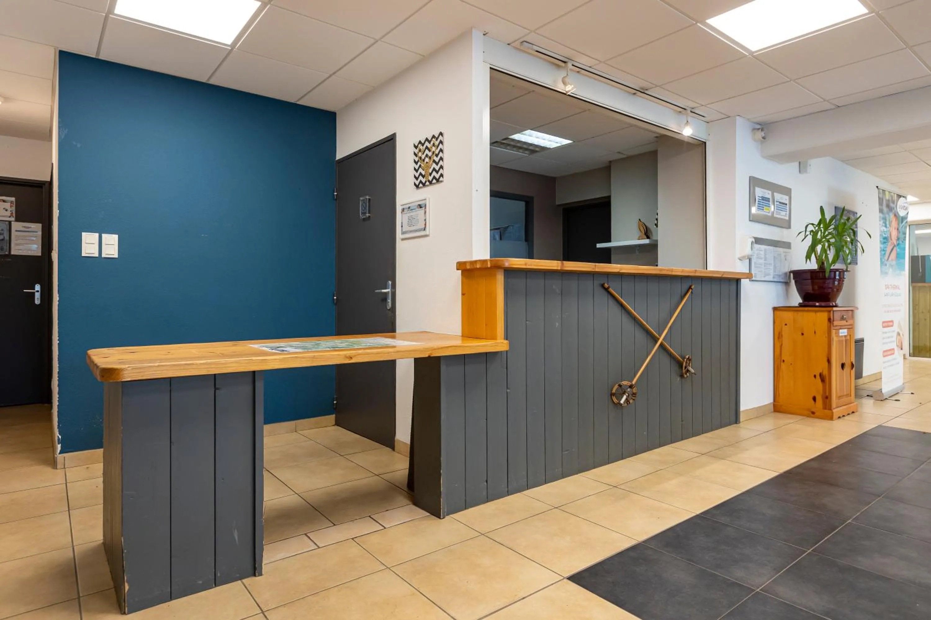 Lobby or reception in Résidence Odalys Soleil d'Aure