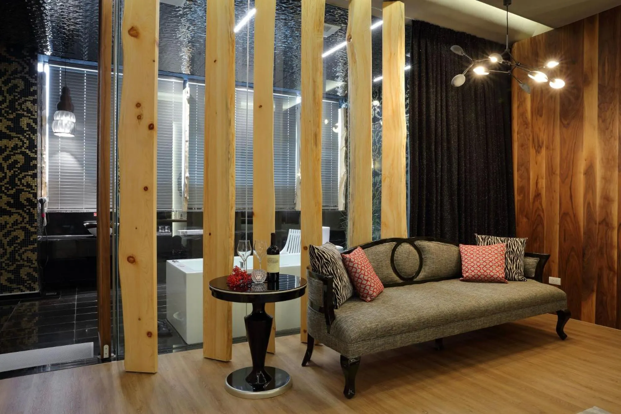 Seating area in 沐蘭精品旅館-台北大直館 Mulan Boutique Hotel