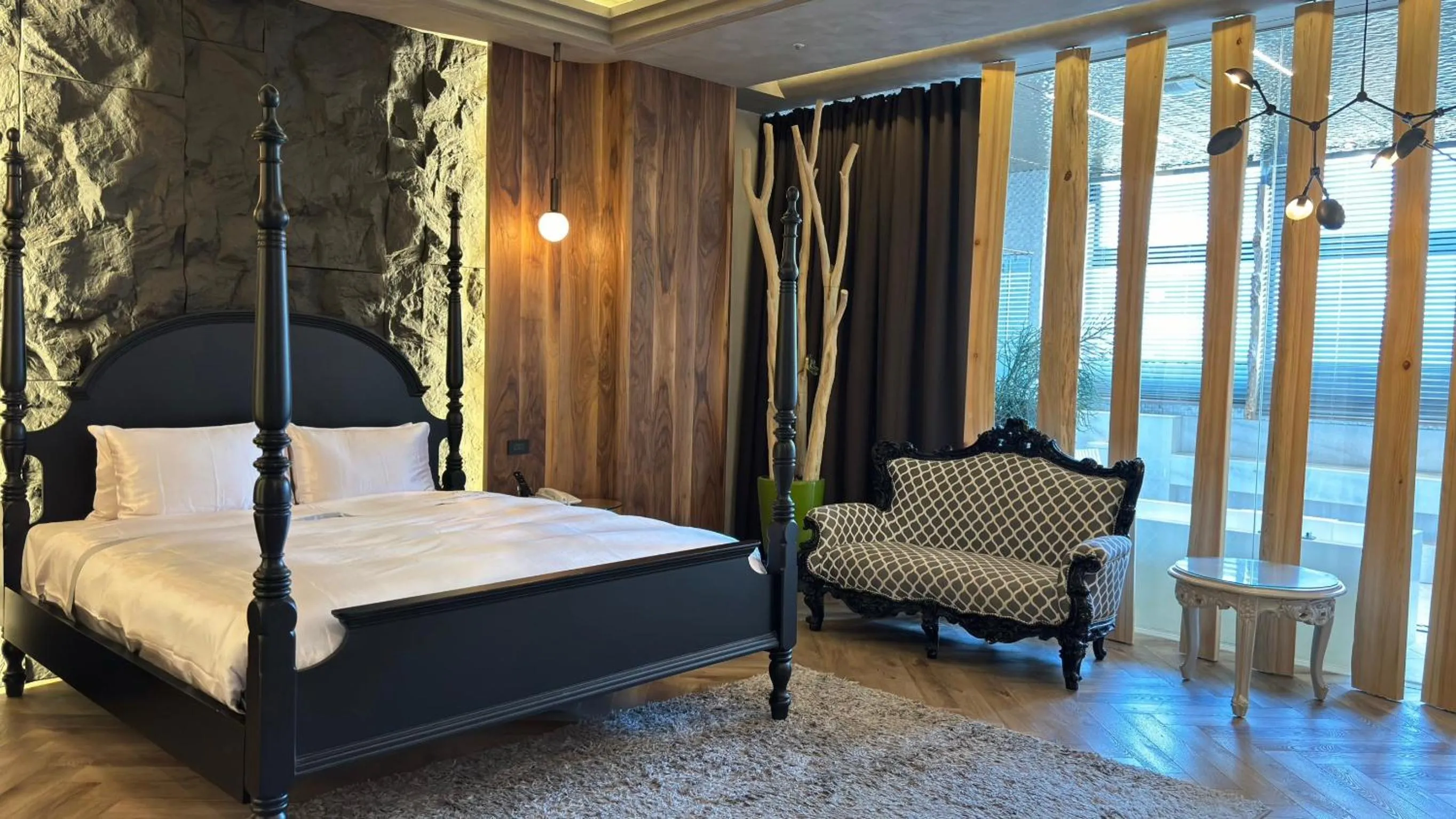 Bed in 台北沐蘭精品旅館 大直館