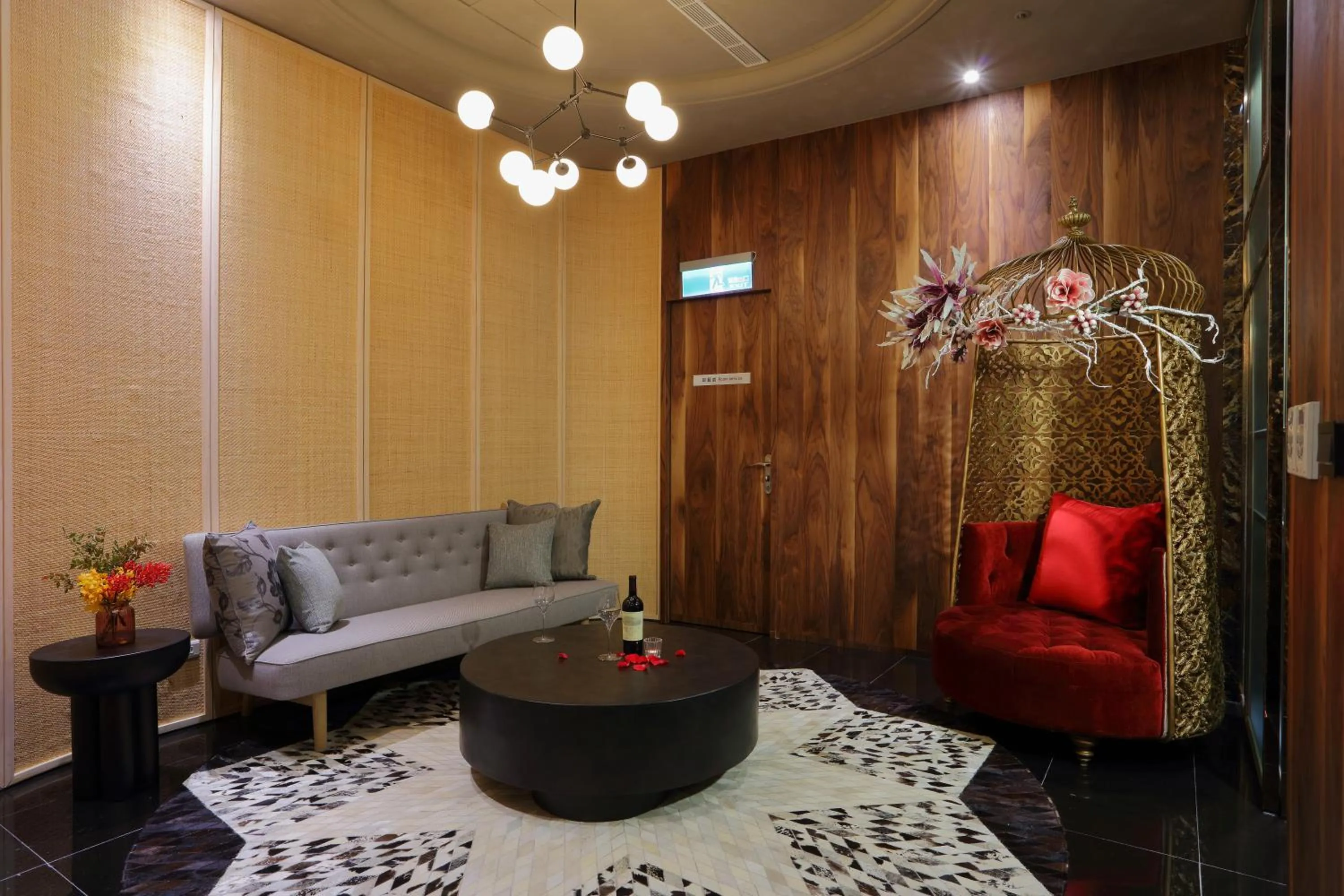 Seating area in 台北沐蘭精品旅館 大直館