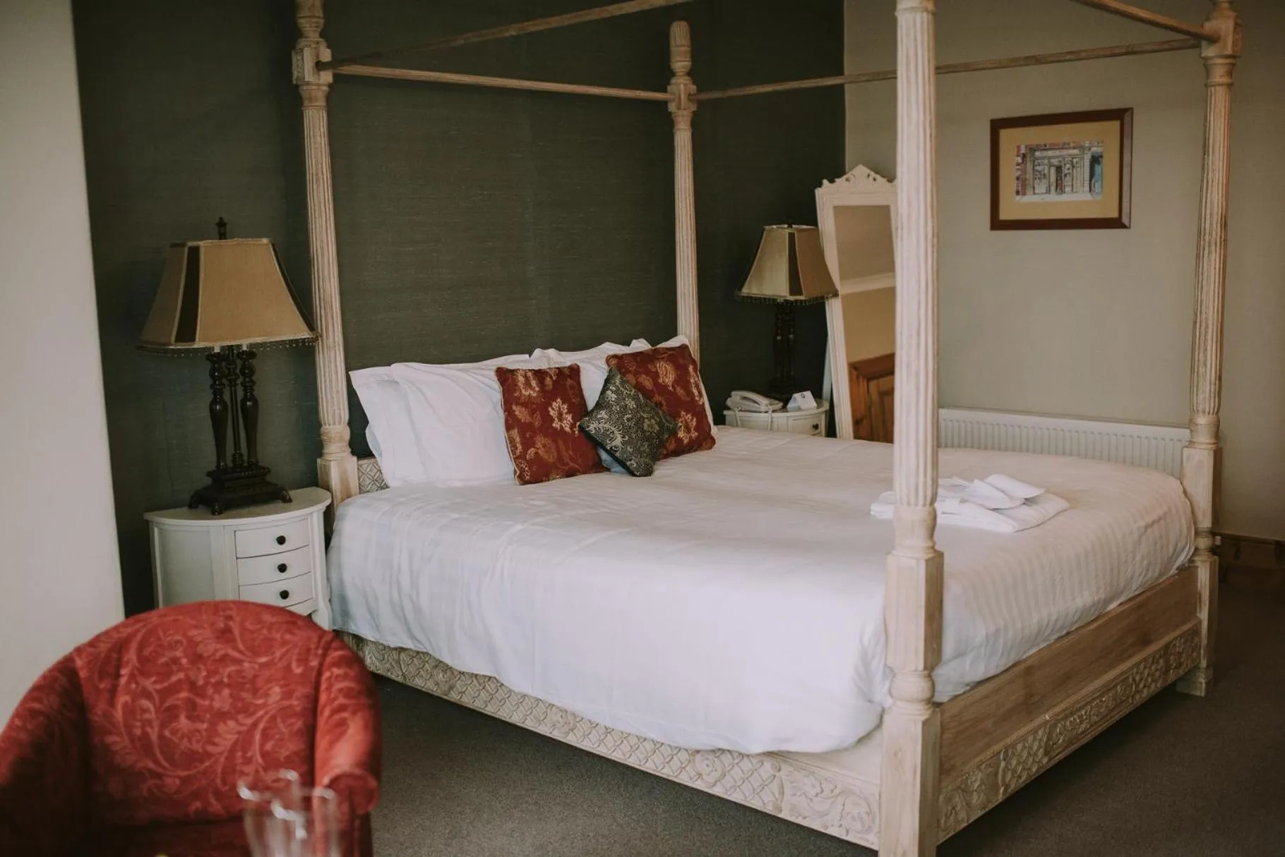 Bed in Royal Valentia Hotel