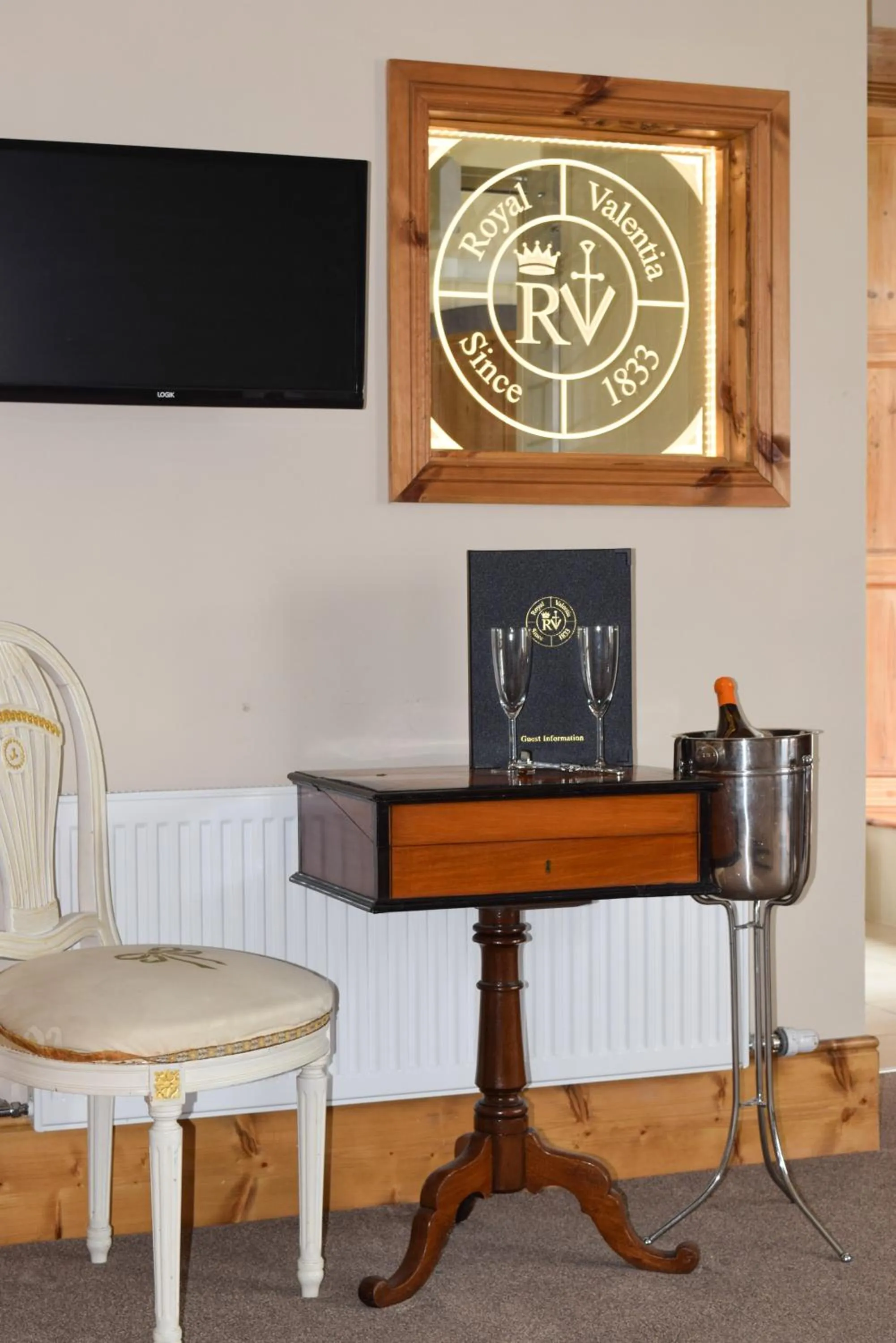 Decorative detail in Royal Valentia Hotel