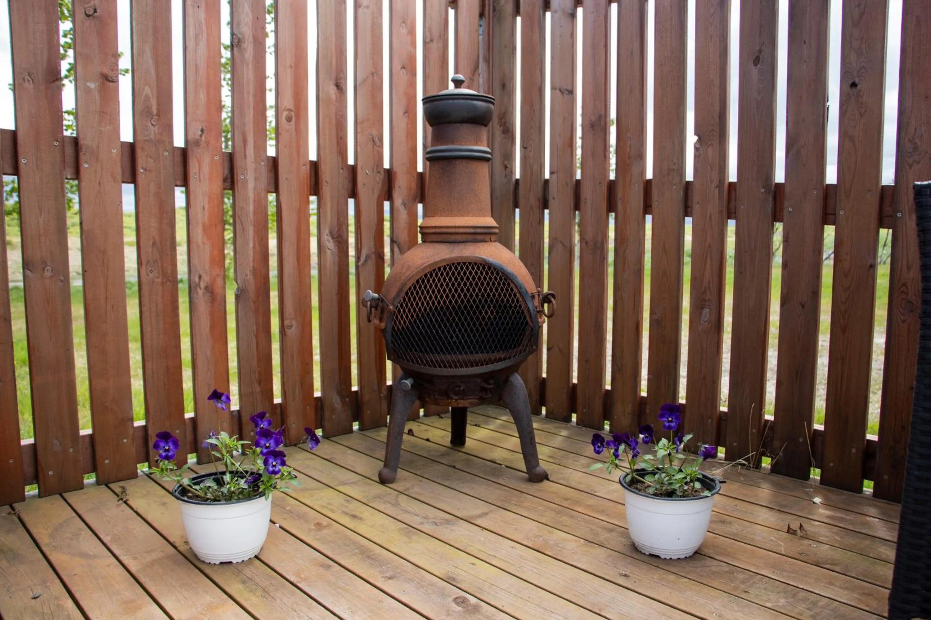 Balcony/Terrace in Hestaland Guesthouse Horse Farm Stay