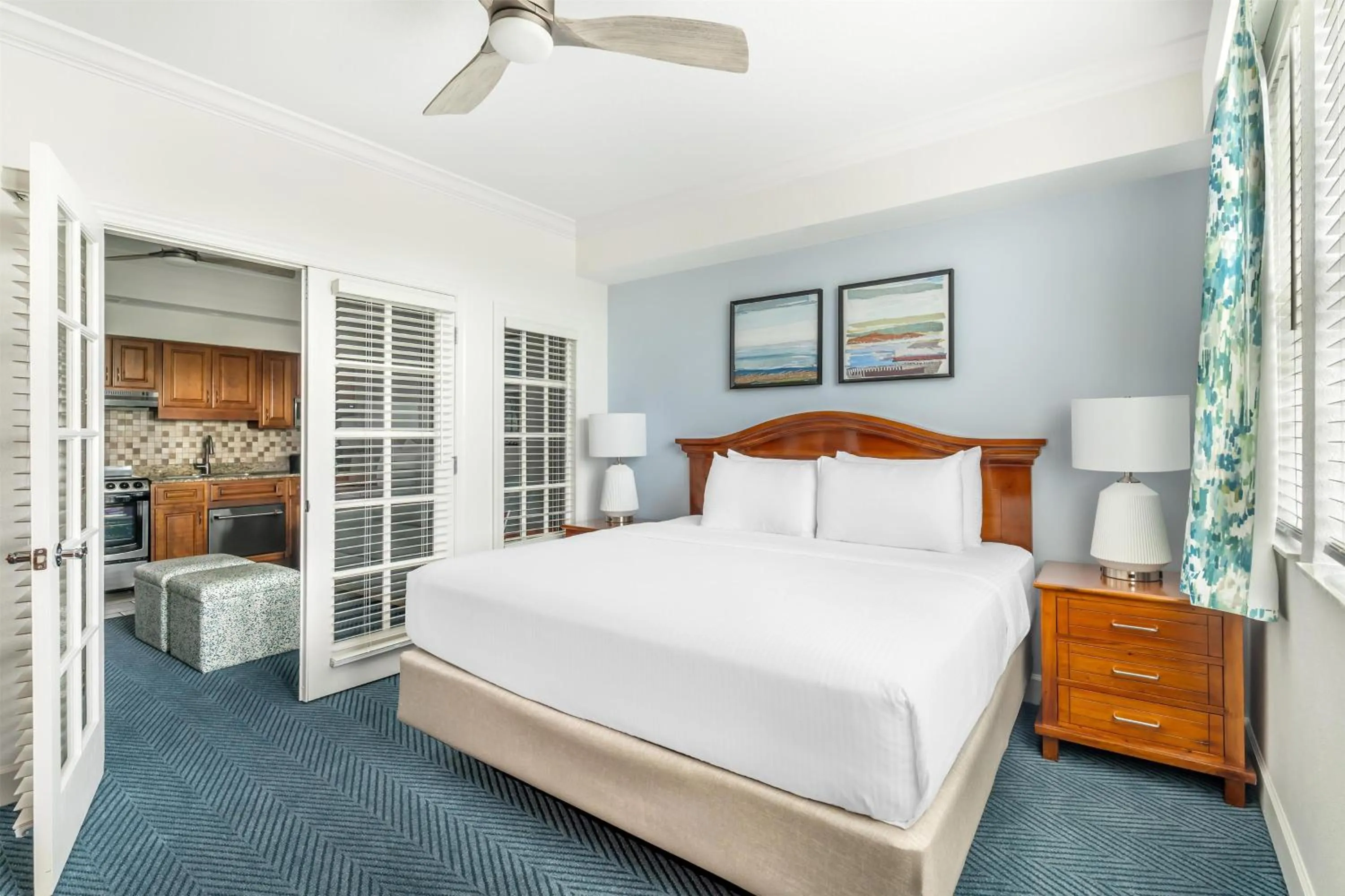 Bed in Hilton Vacation Club Grand Beach Orlando