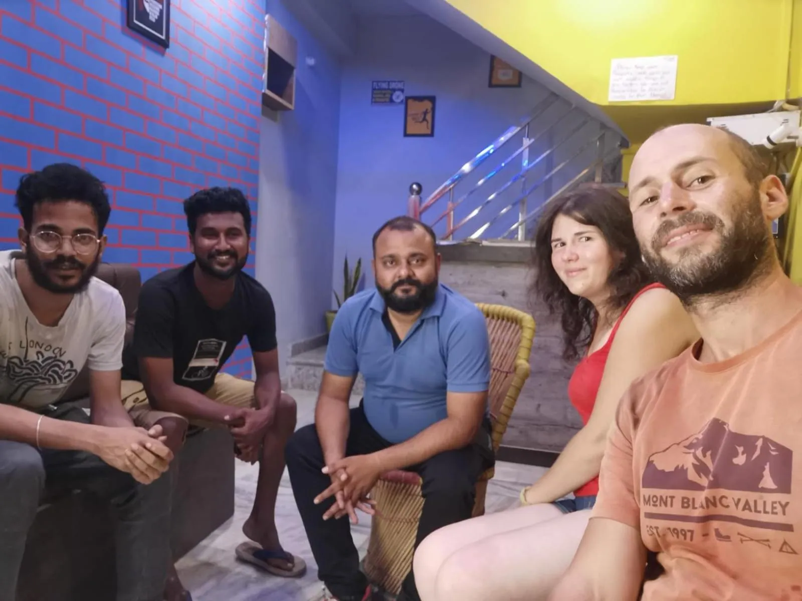 group of guests in Big Brother hostel Hotel