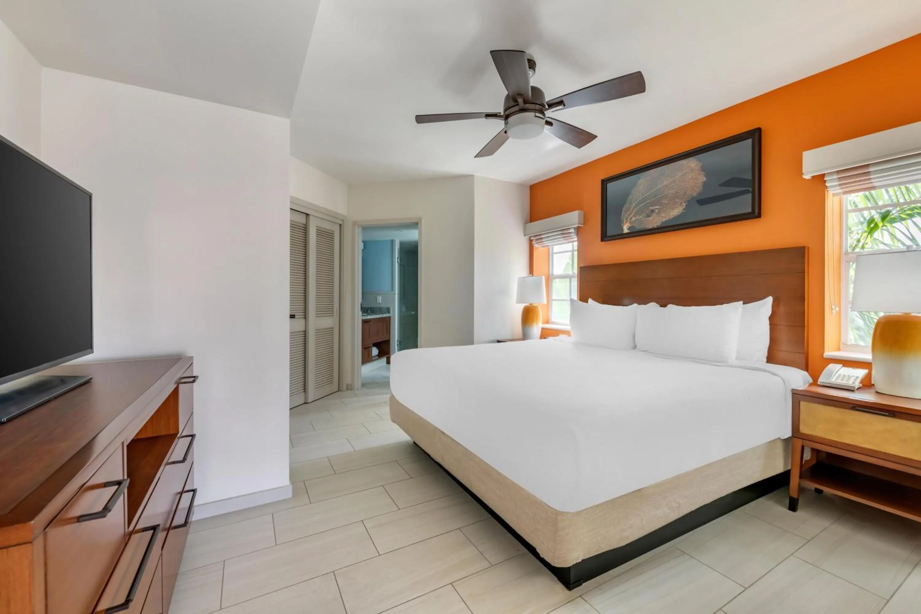 Bed in Hilton Vacation Club Flamingo Beach Sint Maarten