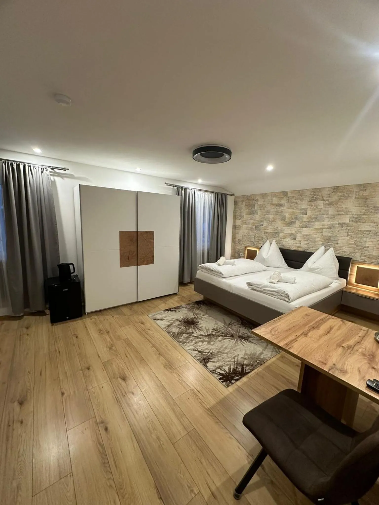 Bed in Pension Alpina