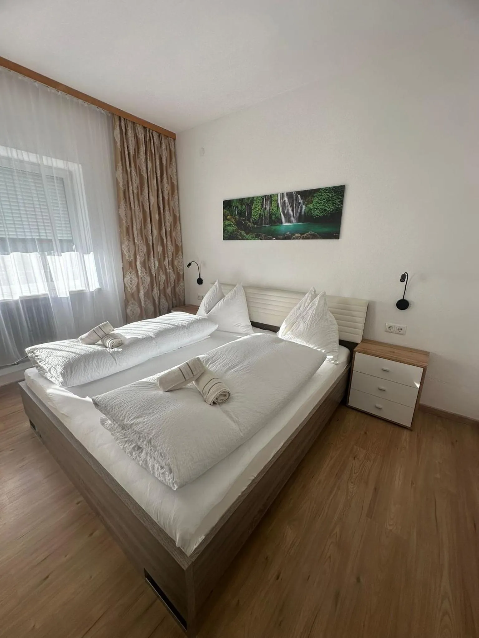 Bed in Pension Alpina