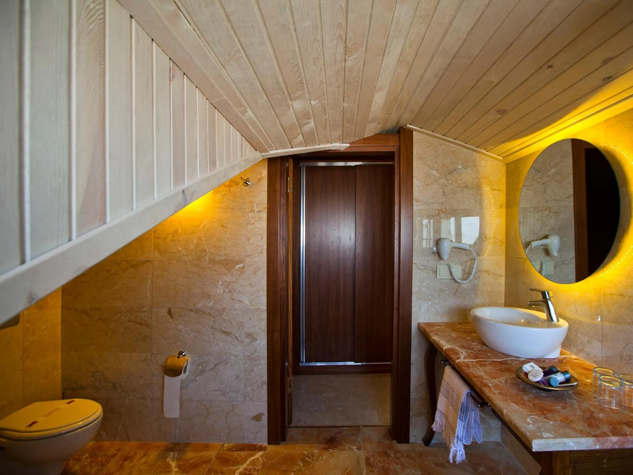 Toilet in Montana Hotel