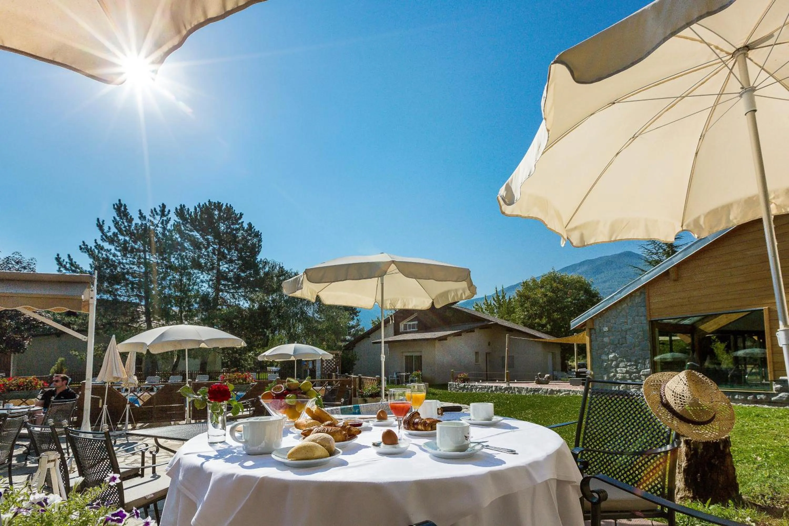 Balcony/Terrace in Hôtel & Spa Les Bartavelles