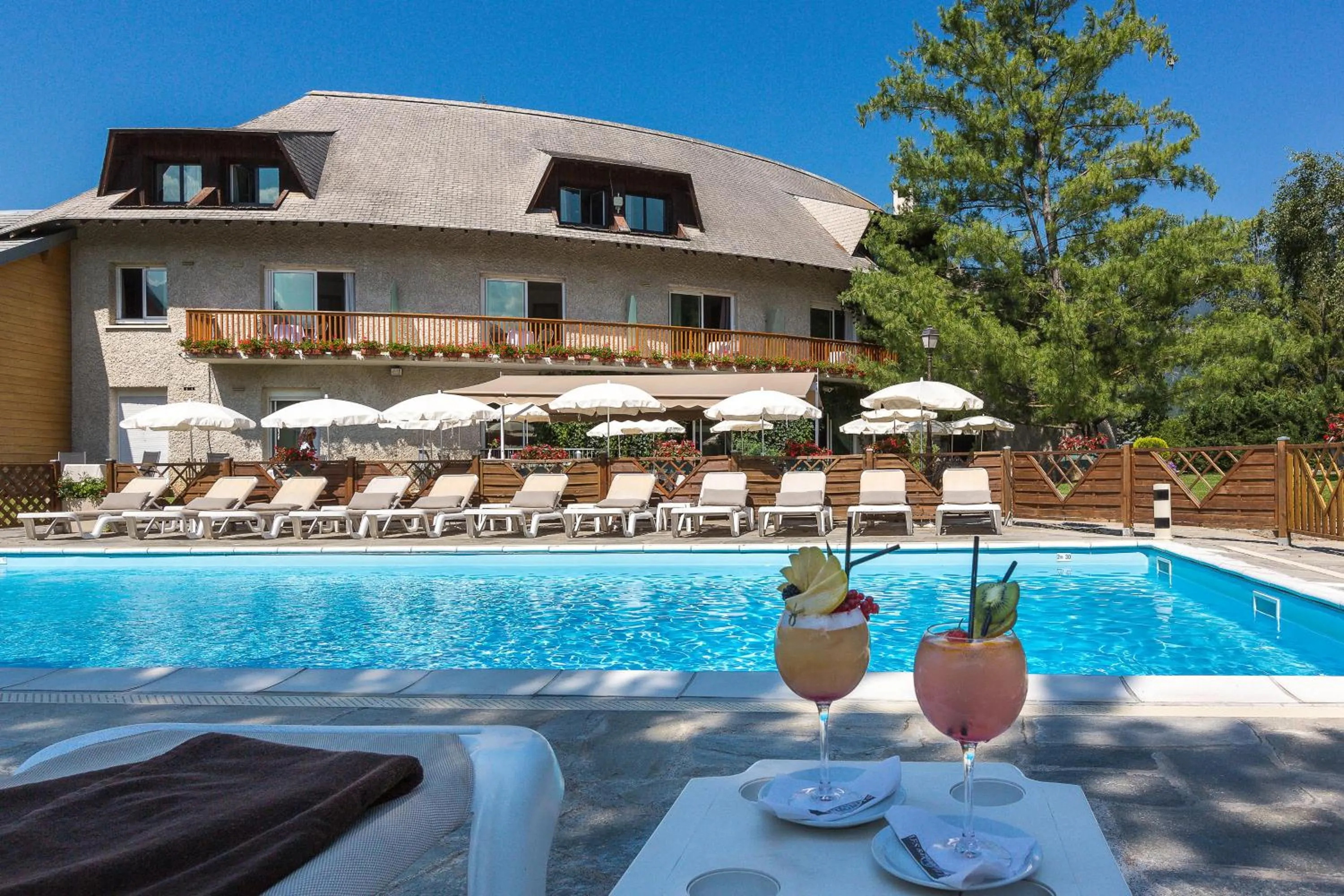 Balcony/Terrace in Hôtel & Spa Les Bartavelles