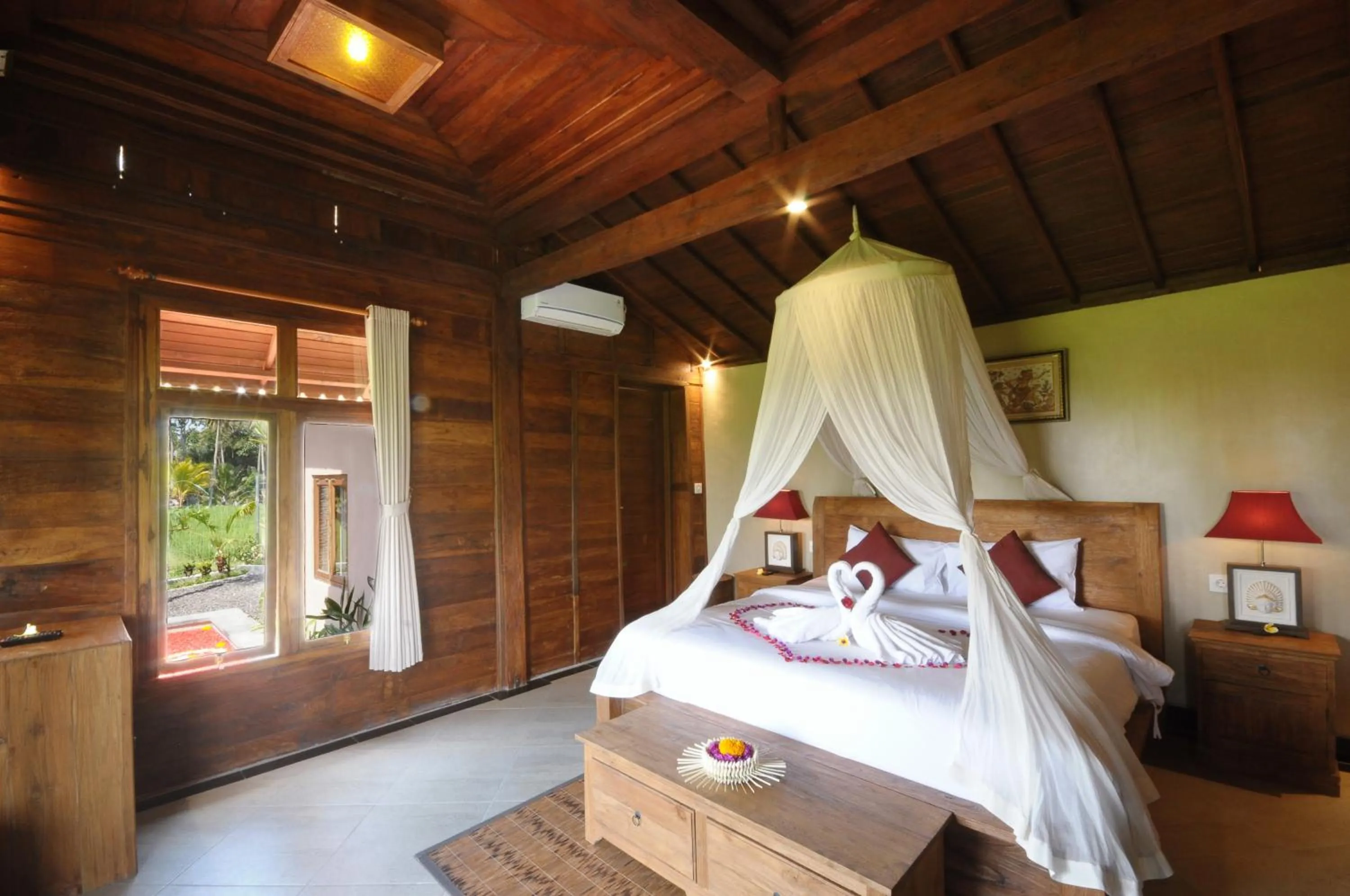 Bed in Pondok Sebatu Eco Lodge