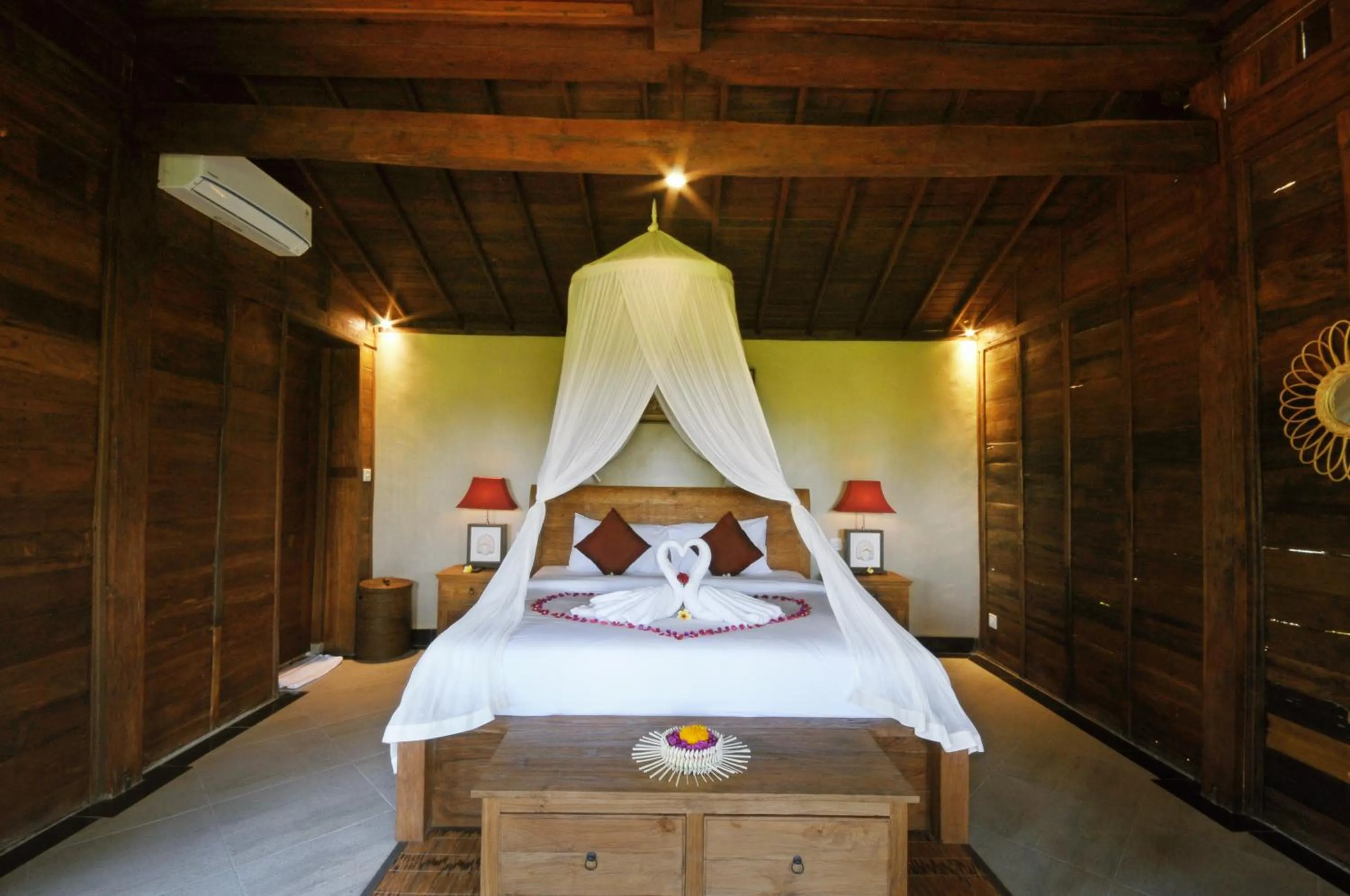Bed in Pondok Sebatu Eco Lodge