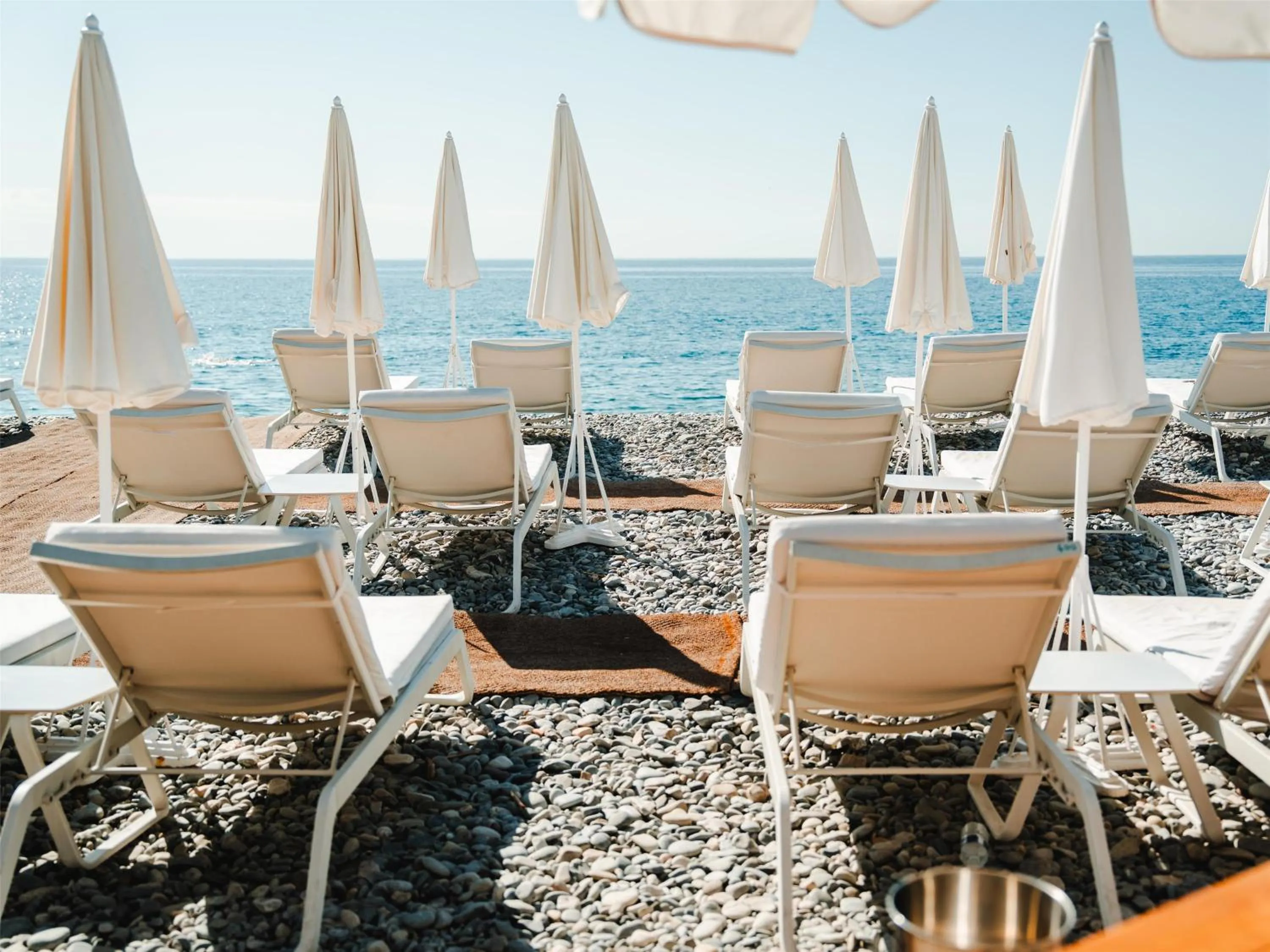Beach in Radisson Blu Hotel Nice