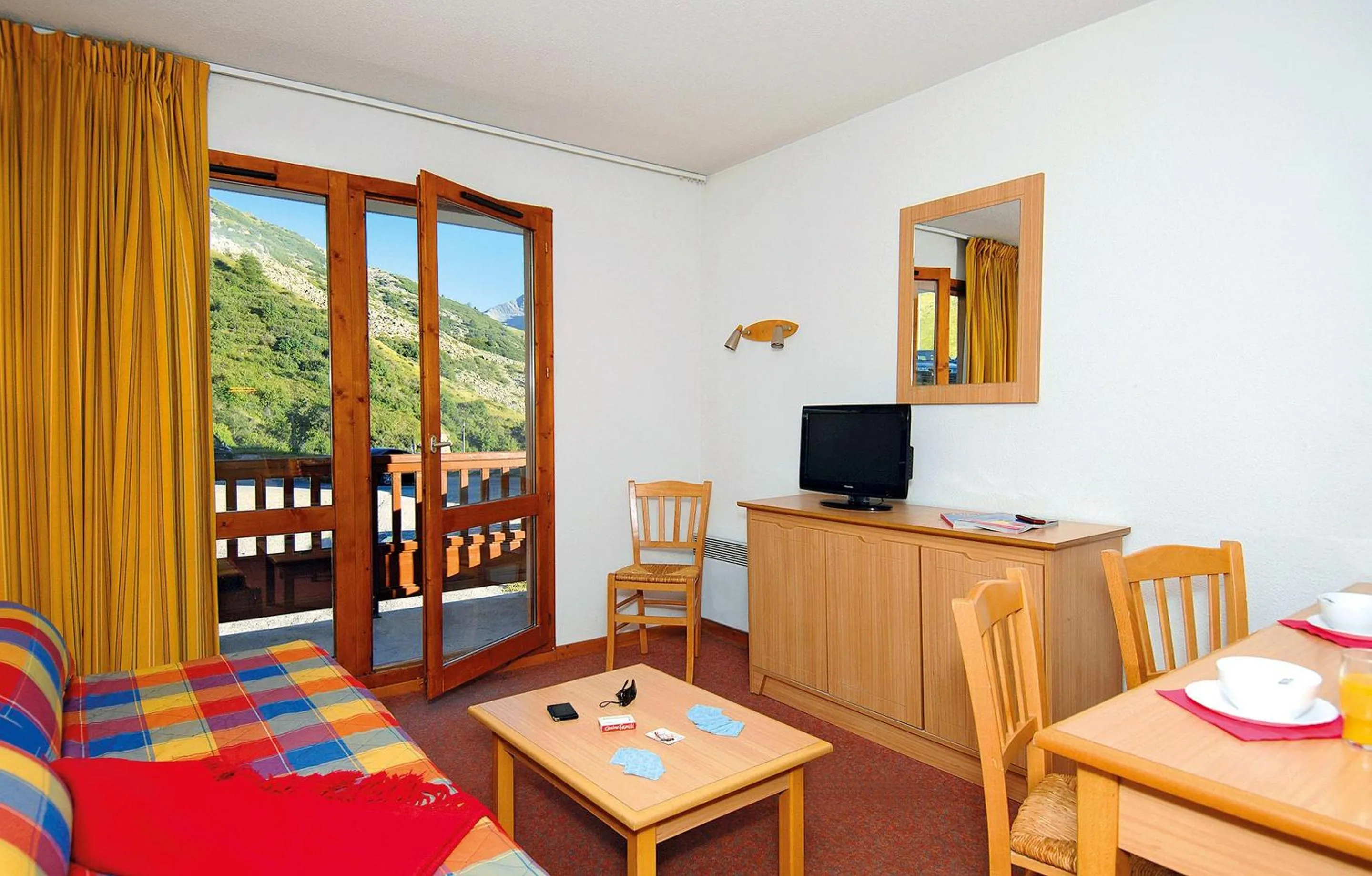 Seating area in Résidence Odalys Les Lumières de Neige